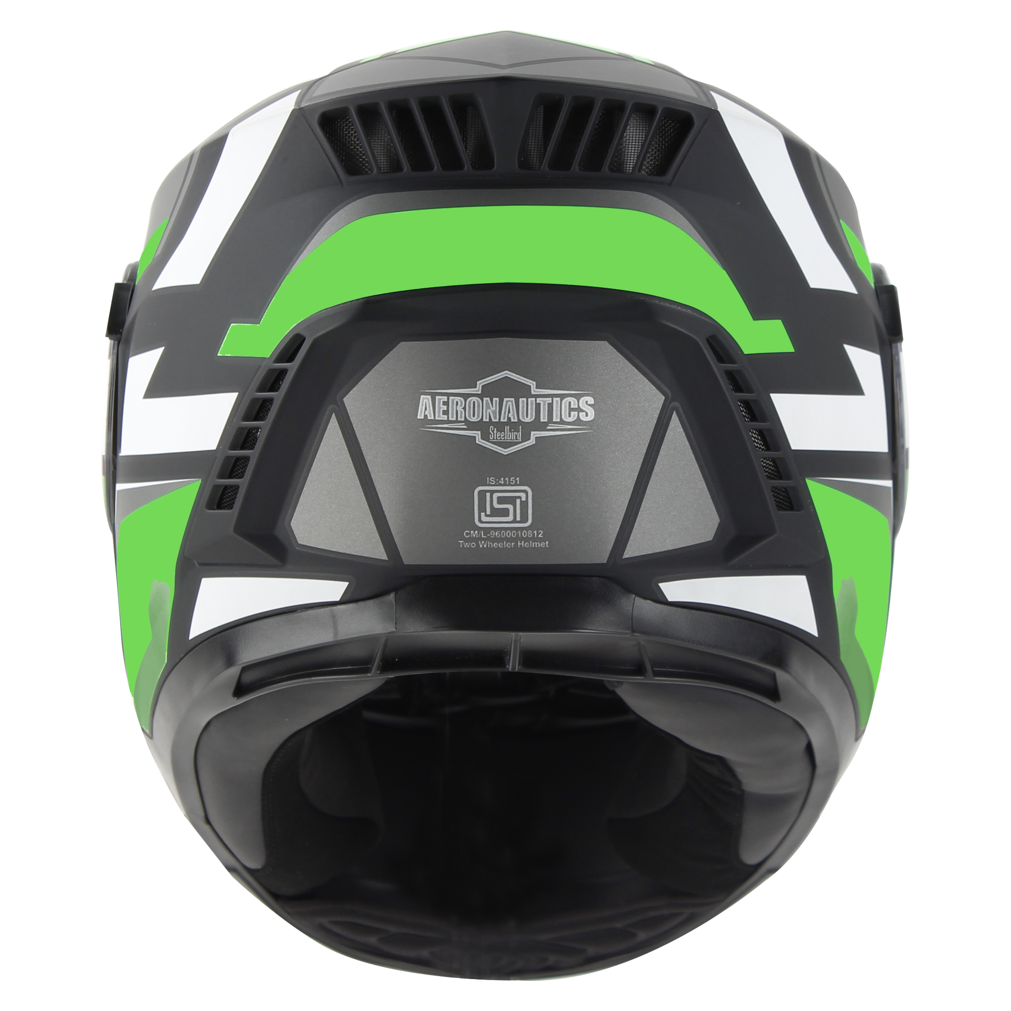 SBH-40 SPEED GLOSSY BLACK WITH GREEN (WITH MEDIUM-END INTERIOR)