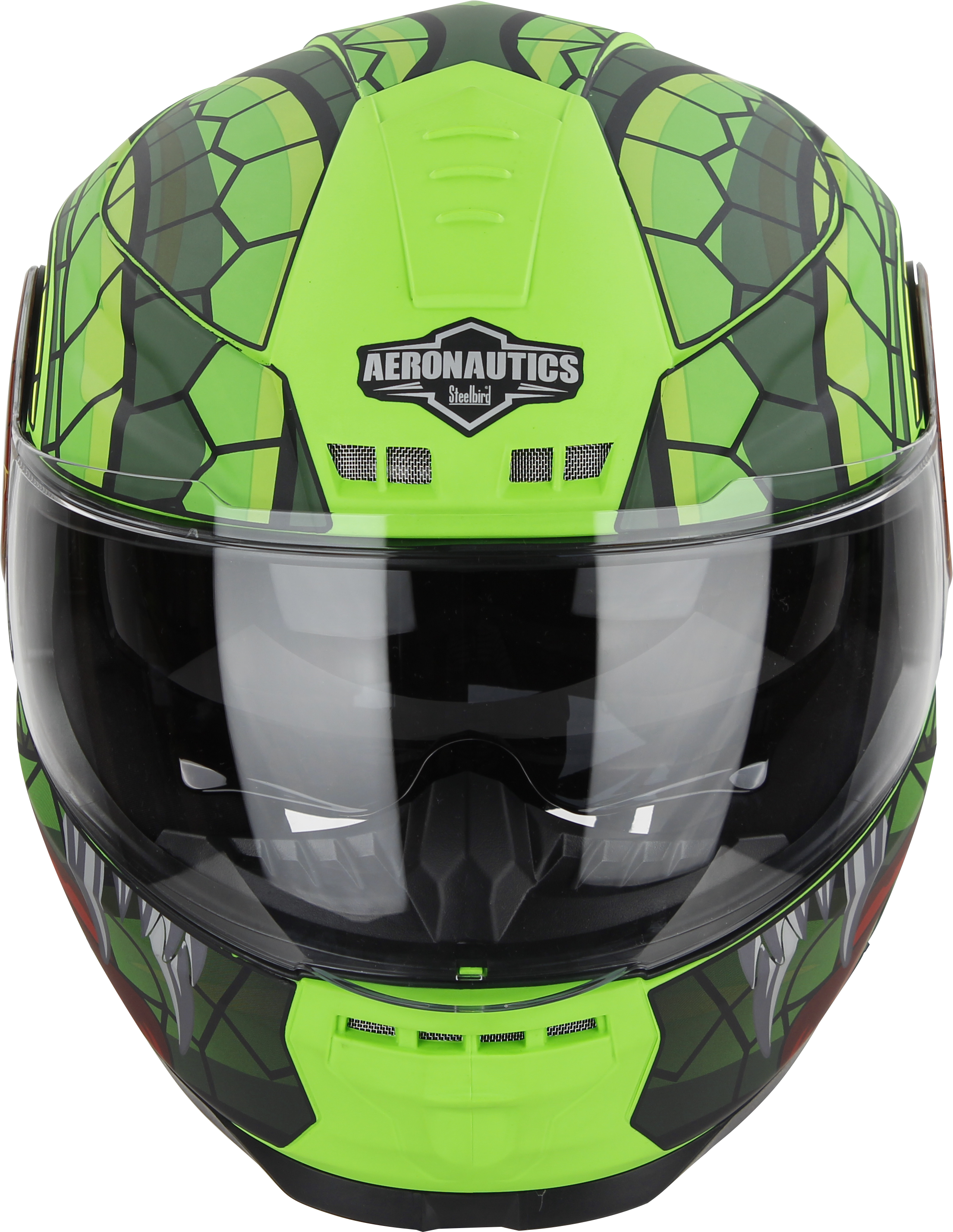 SBH-40 MAMBA GLOSSY GREEN WITH GREEN (WITH INNER SUN SHIELD AND MEDIUM-END INTERIOR)