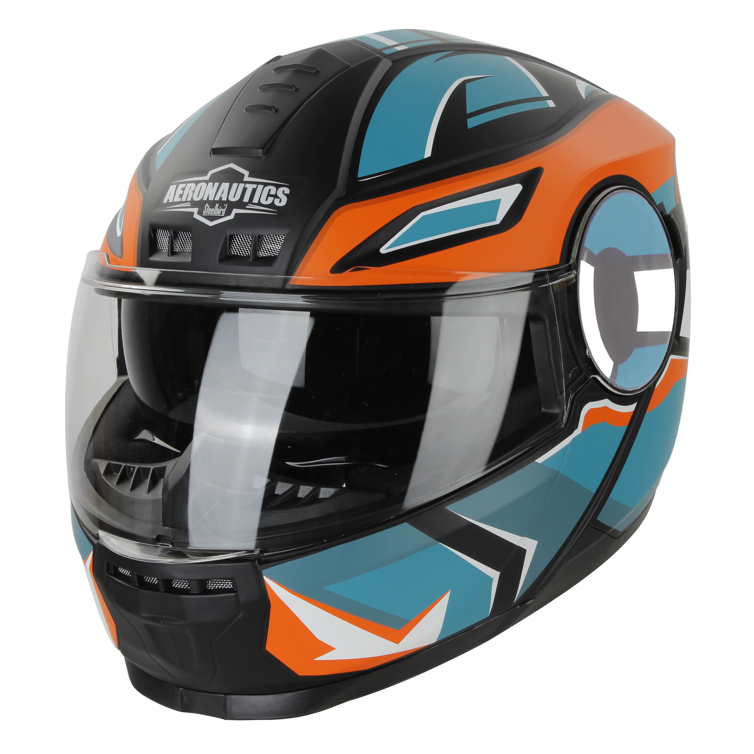 SBH-40 SPEED GLOSSY BLACK WITH TEAL (INNER SUN SHIED AND MEDIUM-END INTERIOR)