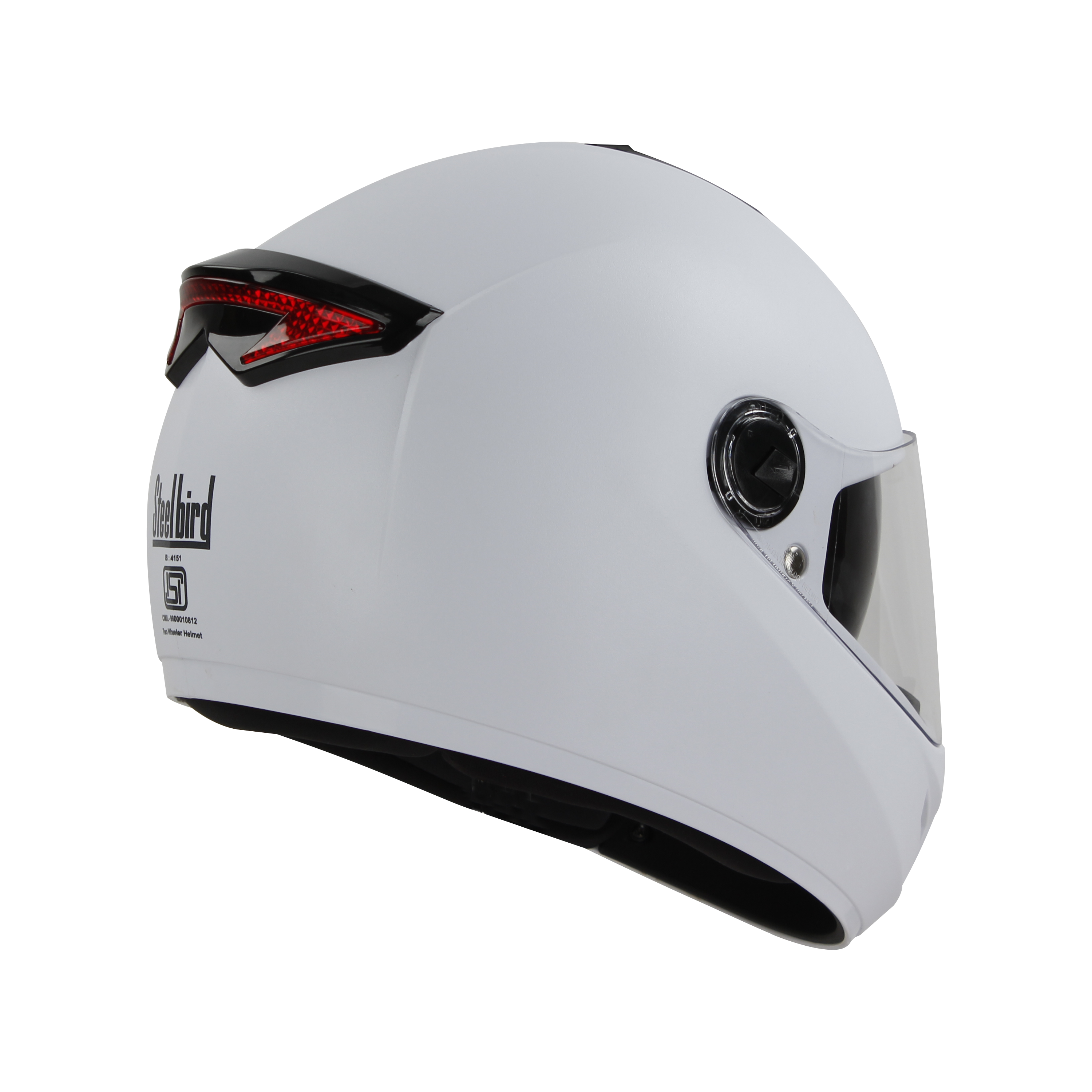 SBH-34 ROX REFLECTIVE DASHING WHITE WITH INNER SUN SHIELD