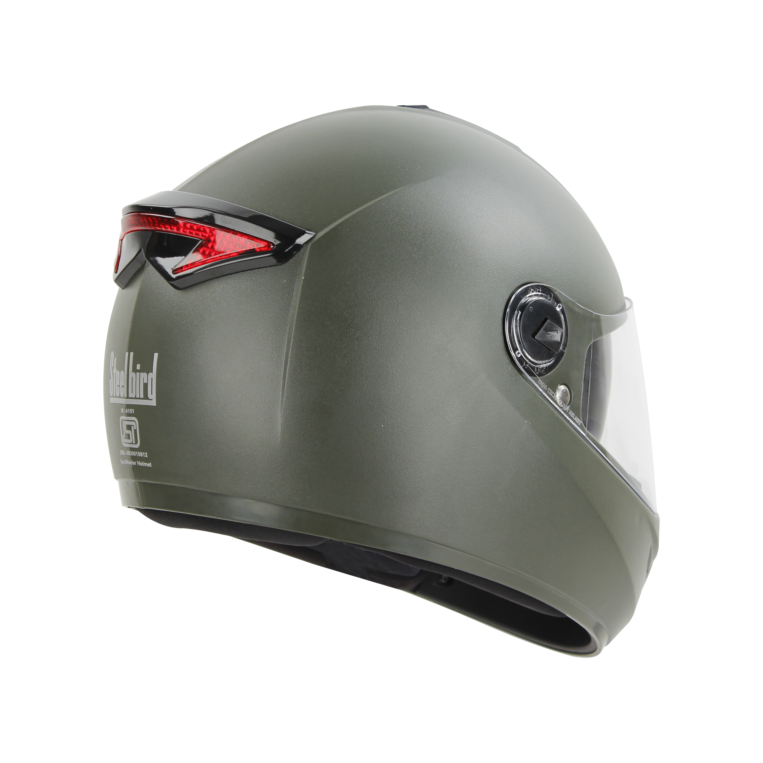 SBH-34 ROX REFLECTIVE DASHING BATTLE GREEN WITH INNER SUN SHIELD