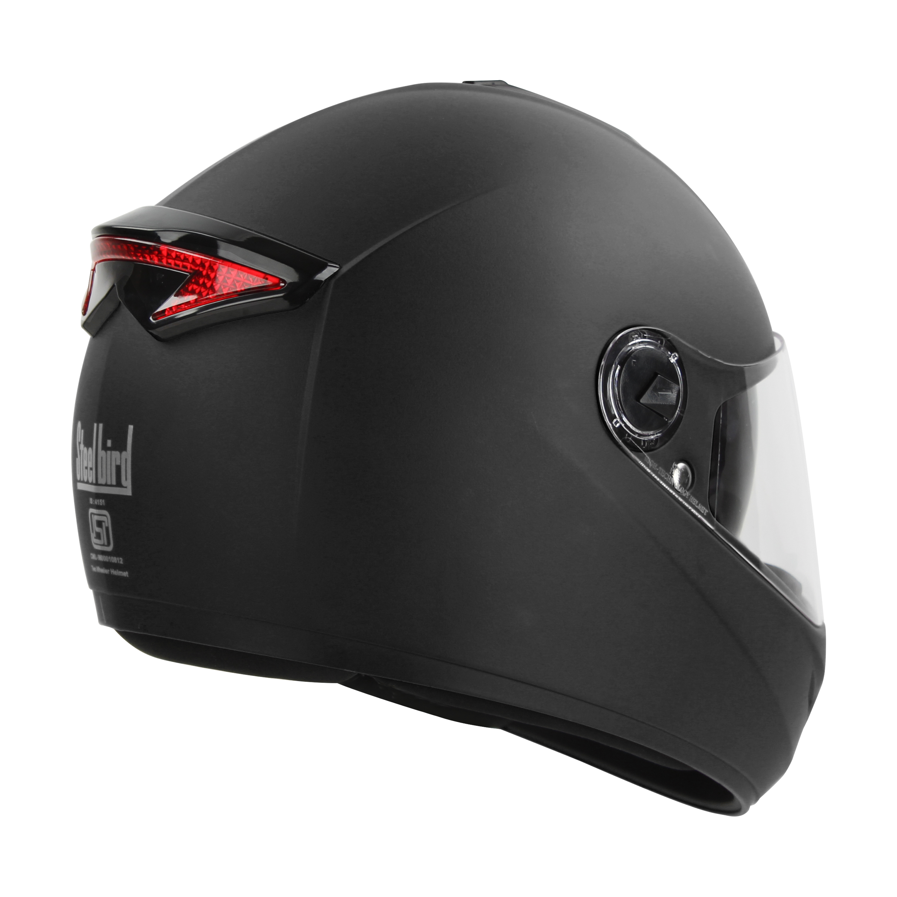 SBH-34 ROX REFLECTIVE GLOSSY BLACK WITH INNER SUN SHIELD