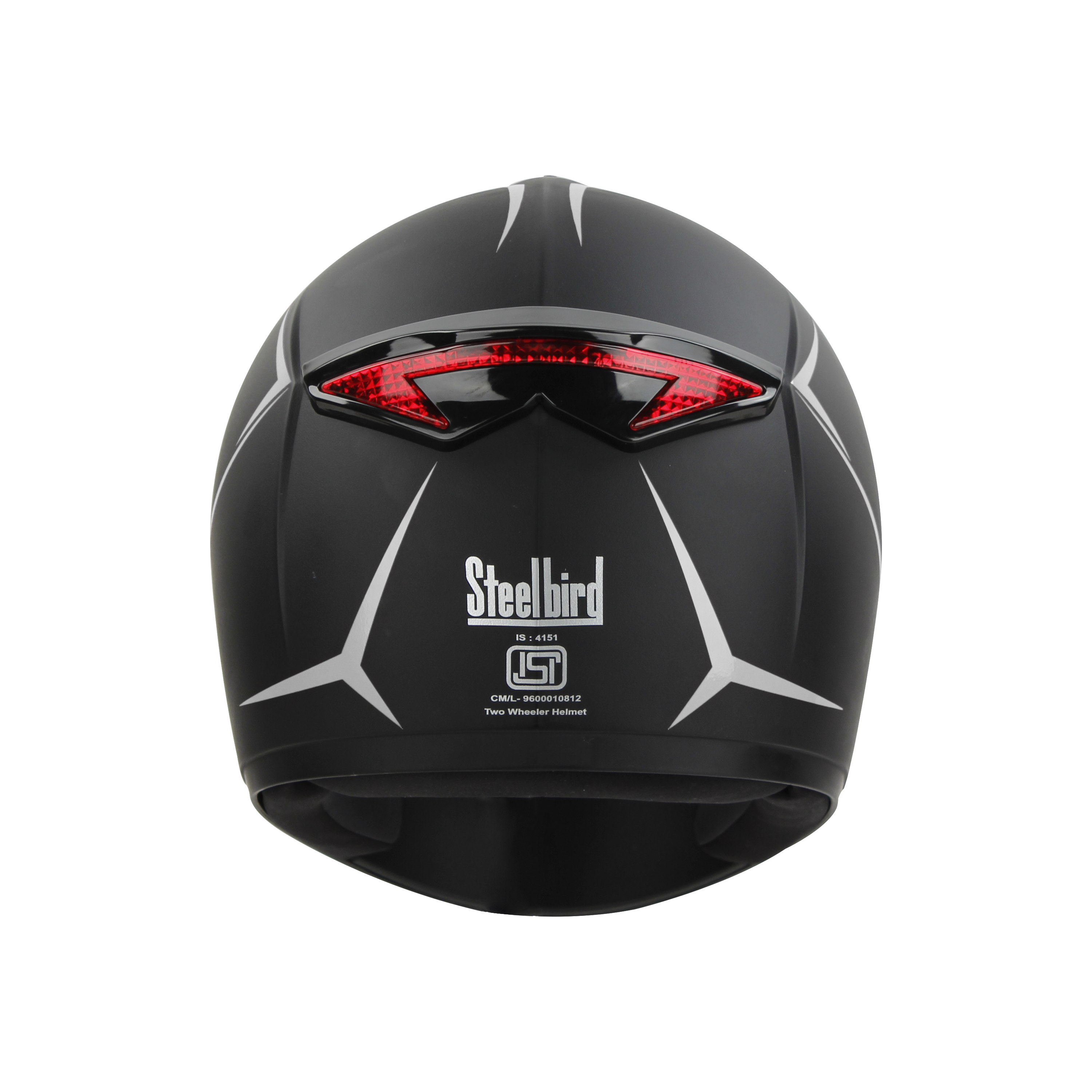 SBH-34 ROX REFLECTIVE GLOSSY BLACK WITH SILVER (WITH INNER SUN SHIELD)