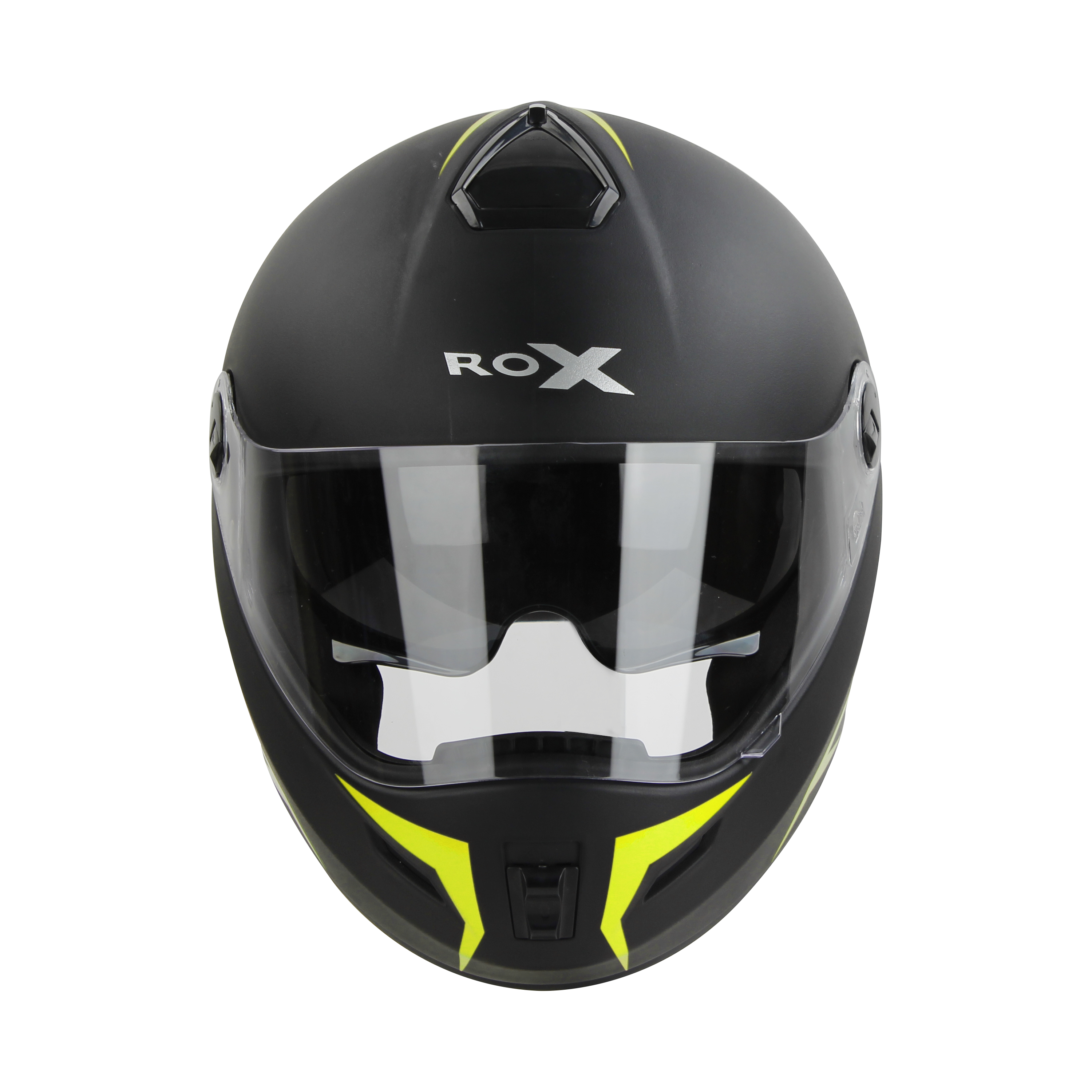 SBH-34 ROX REFLECTIVE MAT BLACK WITH NEON (WITH INNER SUN SHIELD)