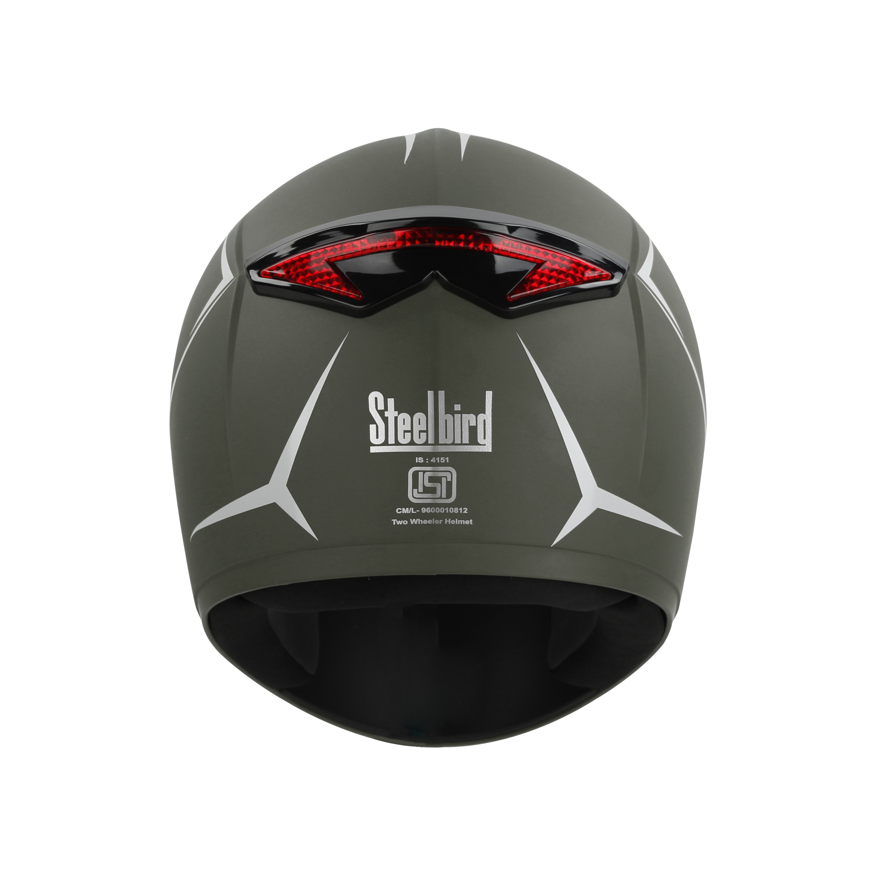 SBH-34 ROX REFLECTIVE MAT BATTLE GREEN WITH WHITE(WITH INNER SUN SHIELD)