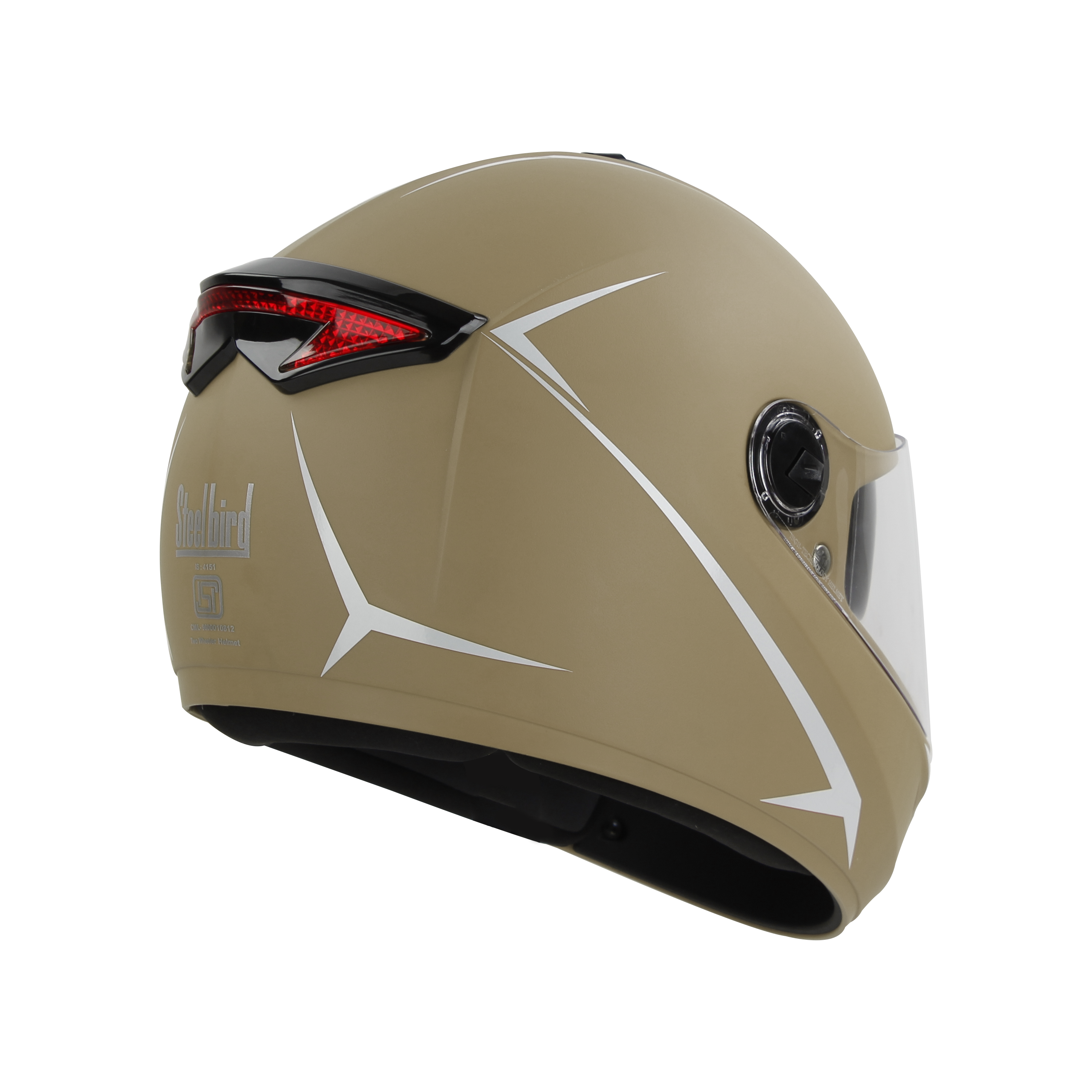 SBH-34 ROX REFLECTIVE MAT DESERT STORM WITH WHITE(WITH INNER SUN SHIELD)