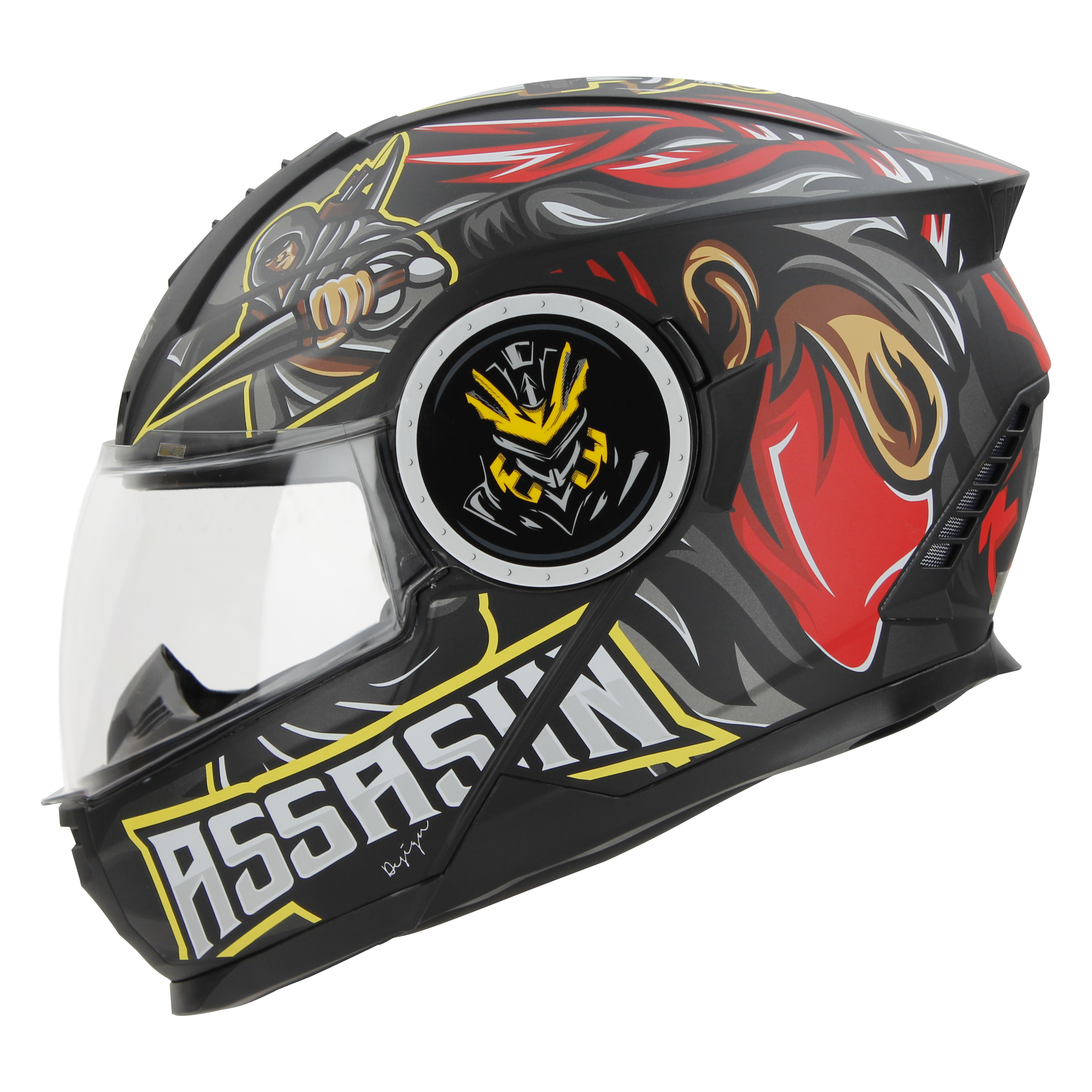 SBH-40 (SV) (HE) ASSASIN GLOSSY BLACK WITH RED