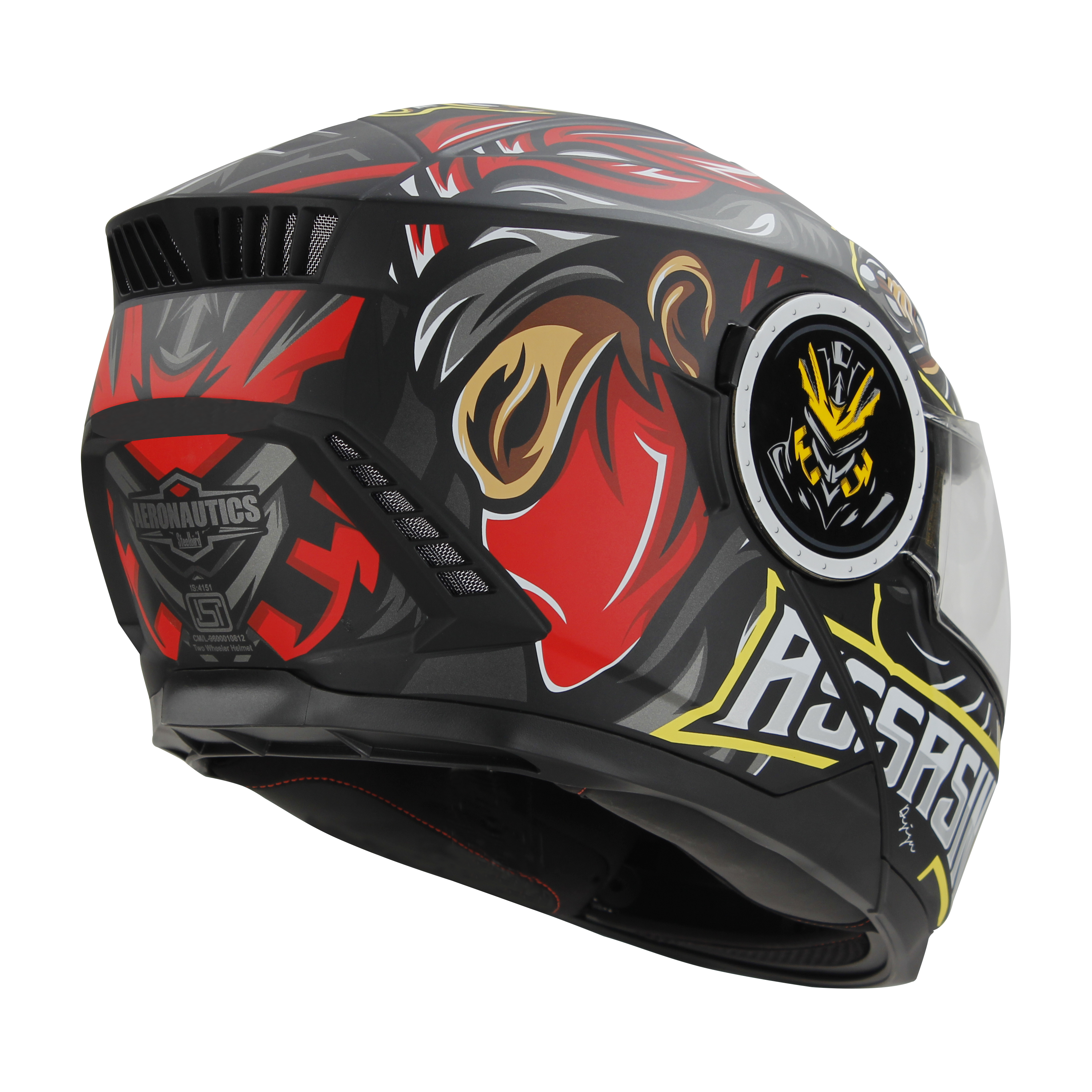 SBH-40 (SV) (HE) ASSASIN GLOSSY BLACK WITH RED