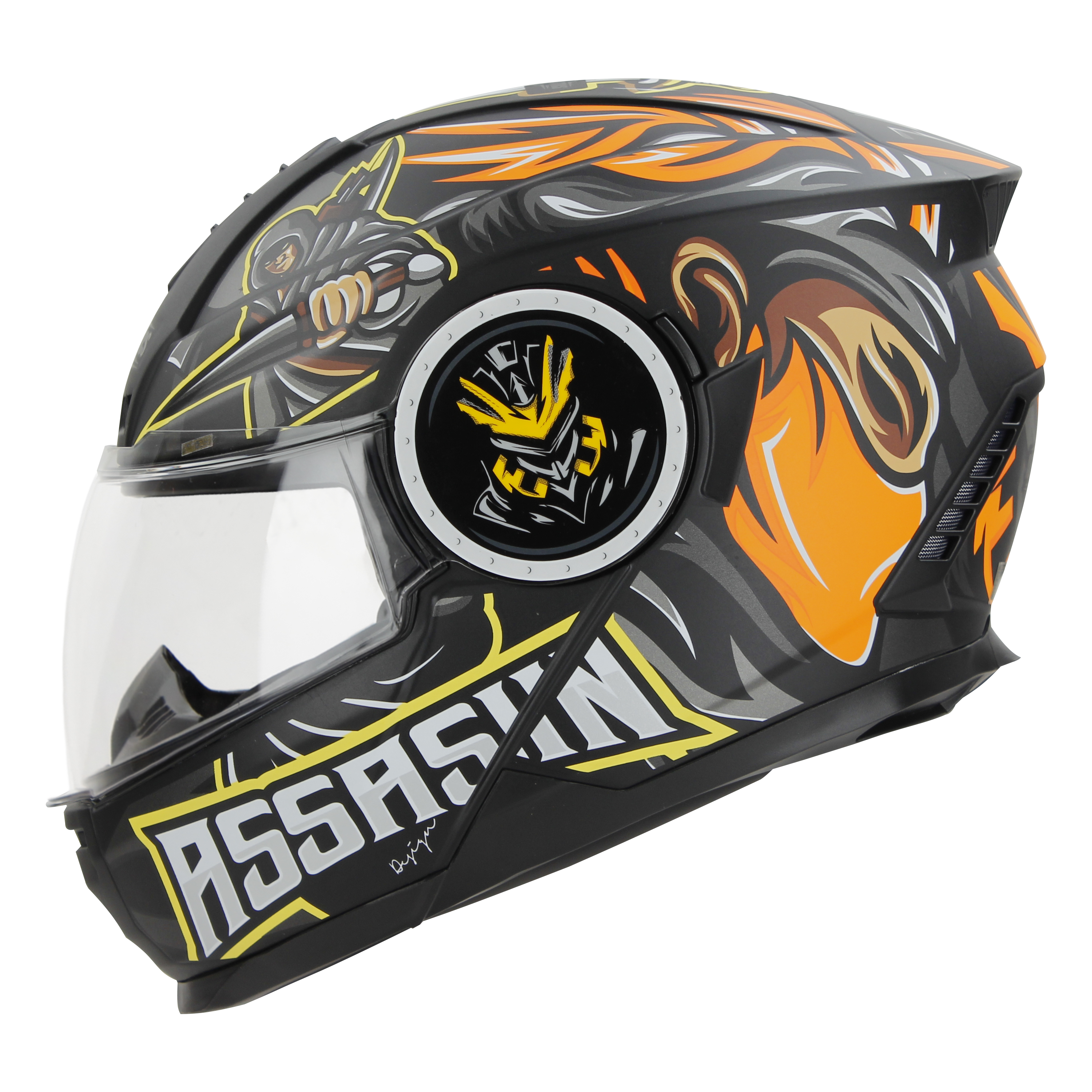 SBH-40 (SV) (HE) ASSASIN MAT BLACK WITH ORANGE