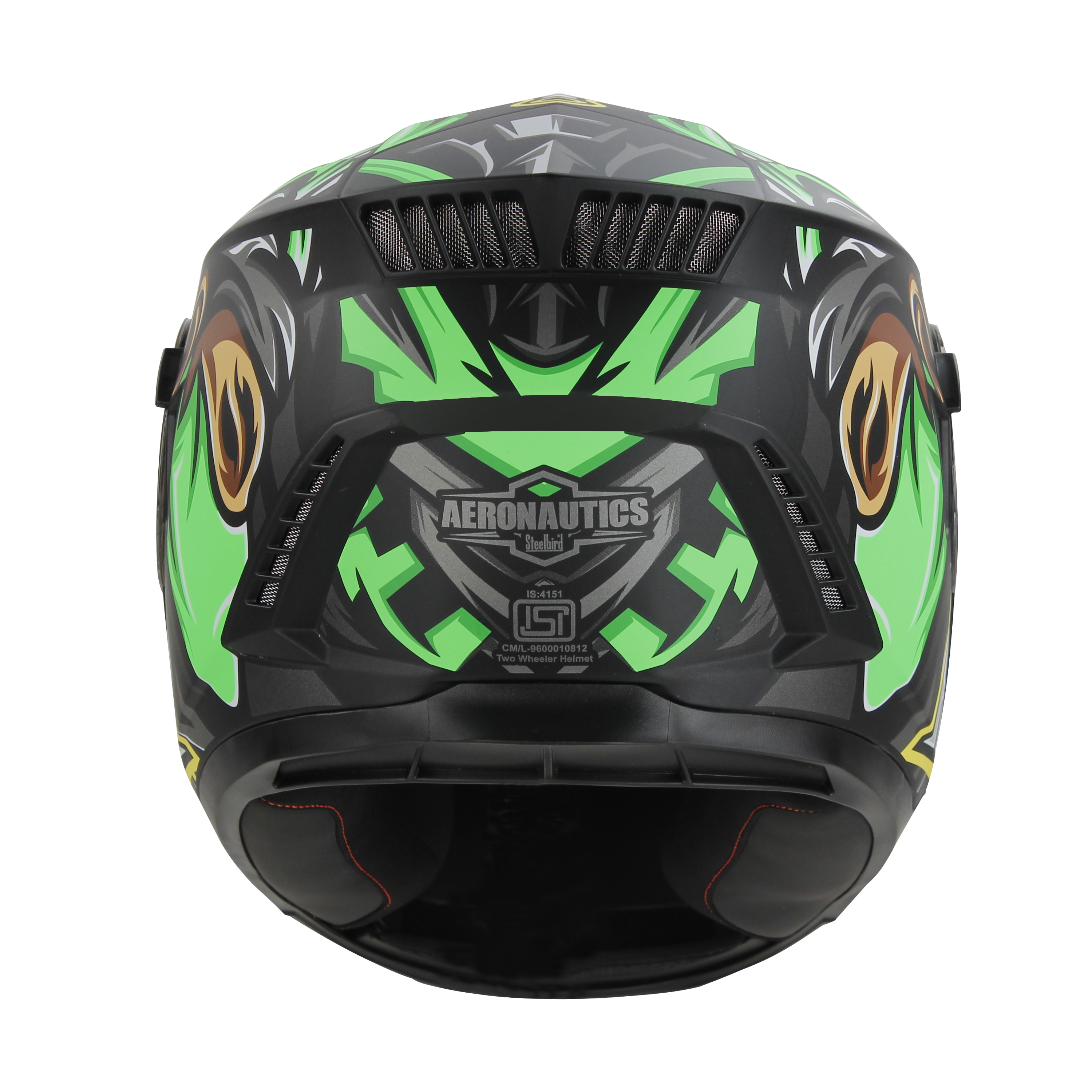 SBH-40 (SV) (HE) ASSASIN GLOSSY BLACK WITH GREEN