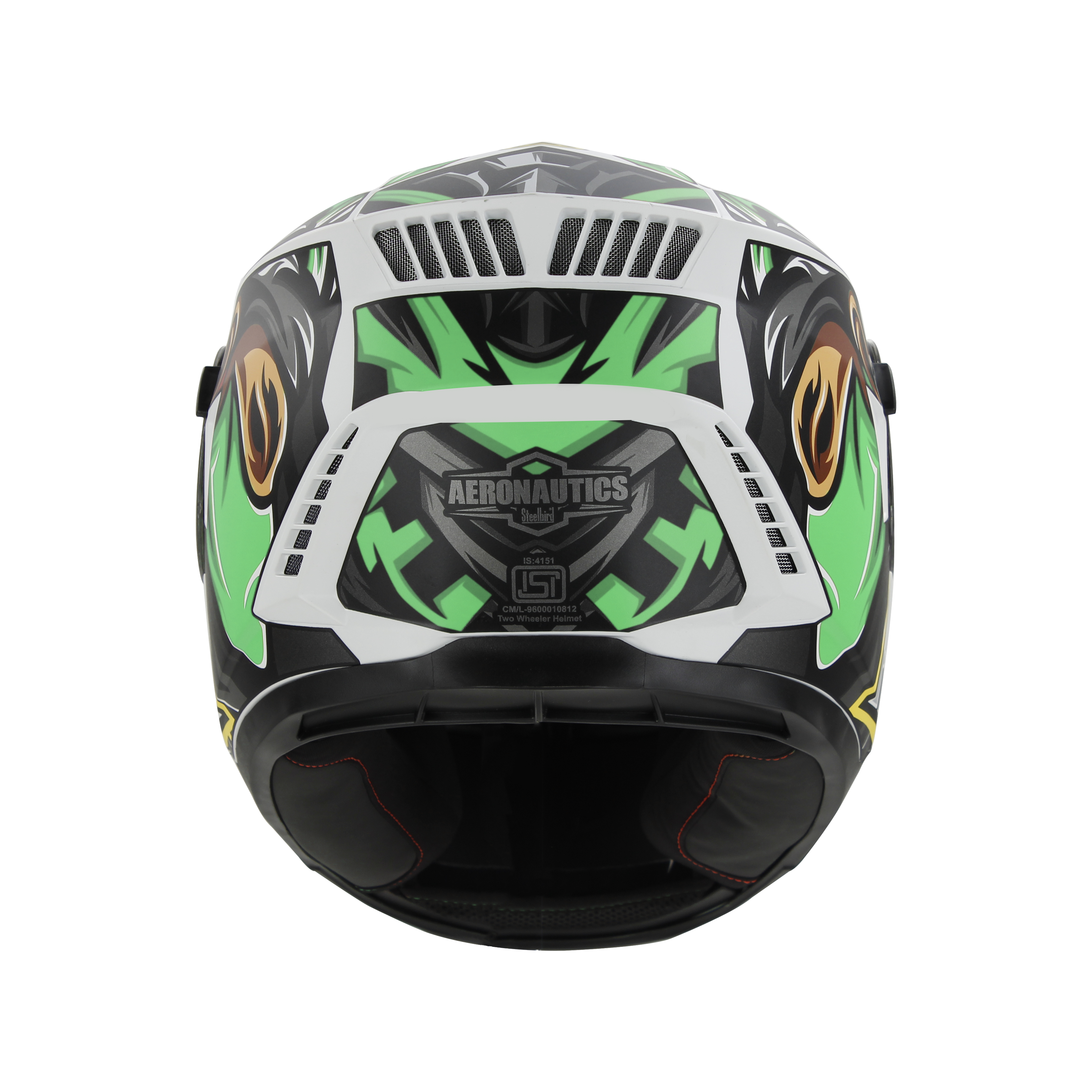 SBH-40 (SV) (HE) ASSASIN GLOSSY WHITE WITH GREEN