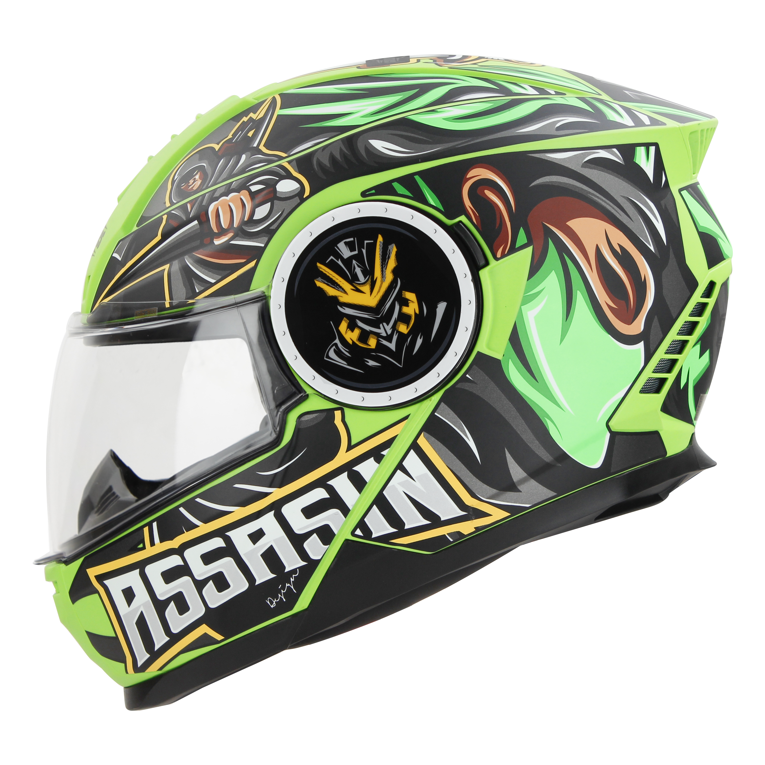 SBH-40 (SV) (HE) ASSASIN MAT JAZZ GREEN WITH GREEN