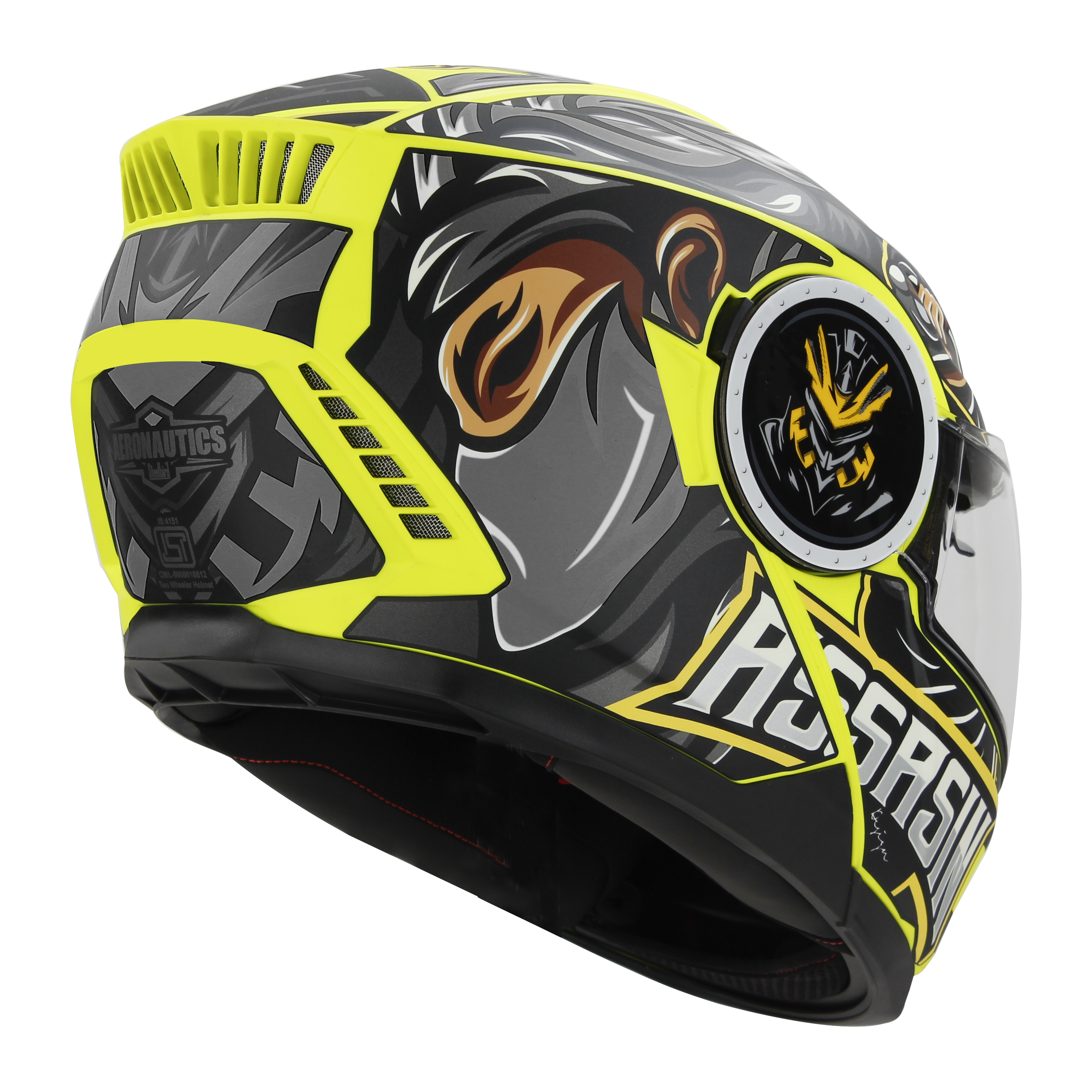 SBH-40 (SV) (HE) ASSASIN GLOSSY JAZZ  NEON WITH GREY