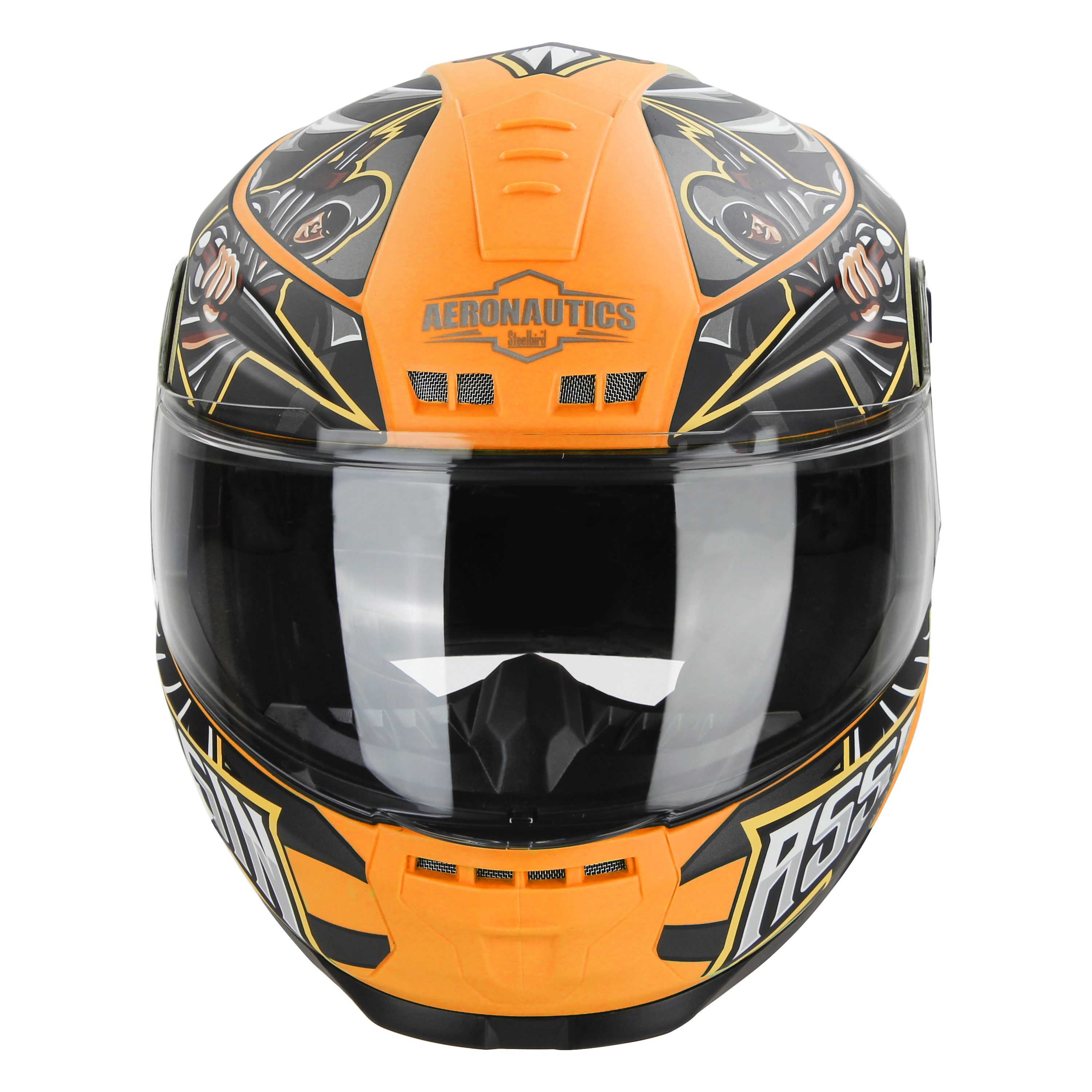 SBH-40 (SV) (HE) ASSASIN GLOSSY JAZZ ORANGE WITH GREY