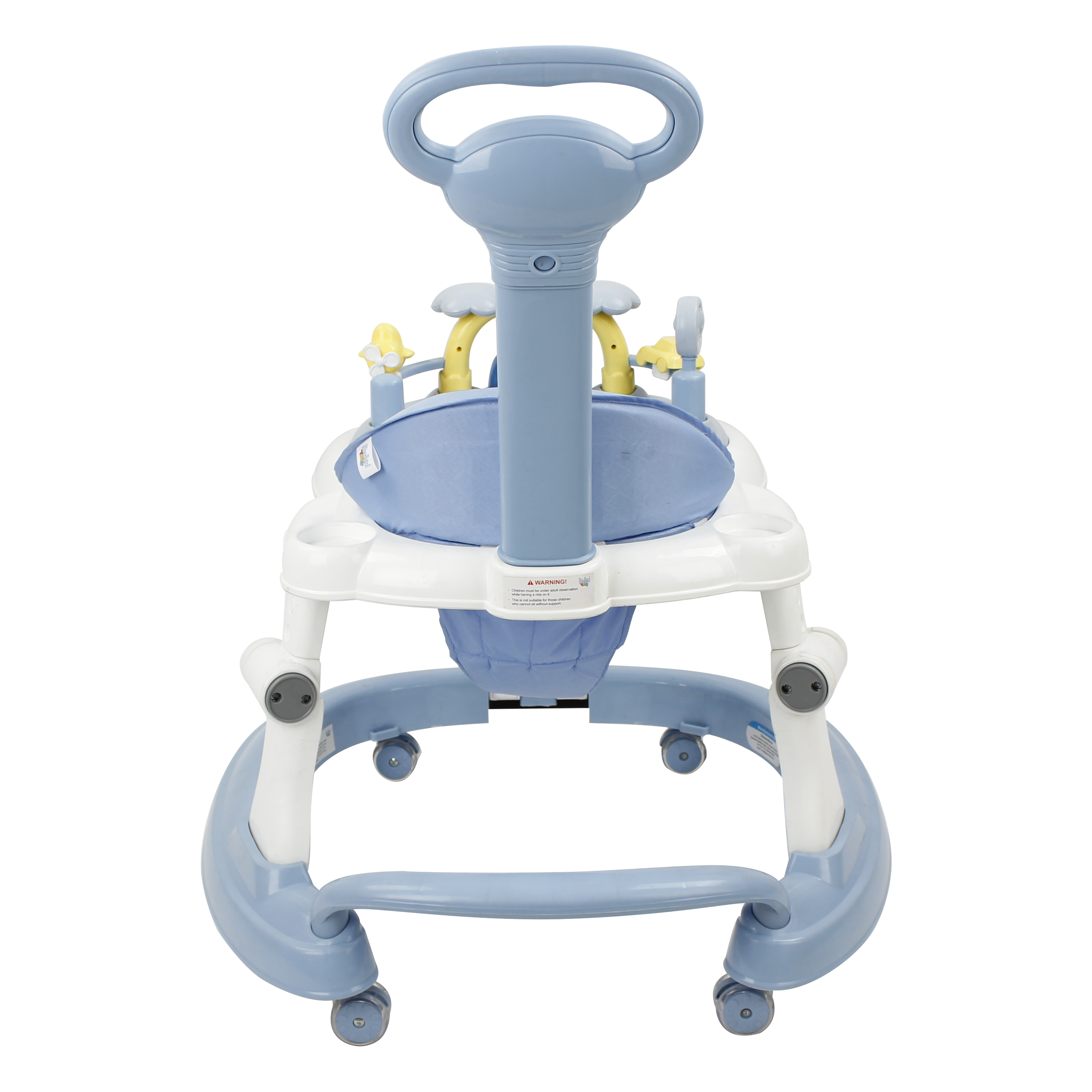 Steelbird Baby Walker Blue With Parental Handle