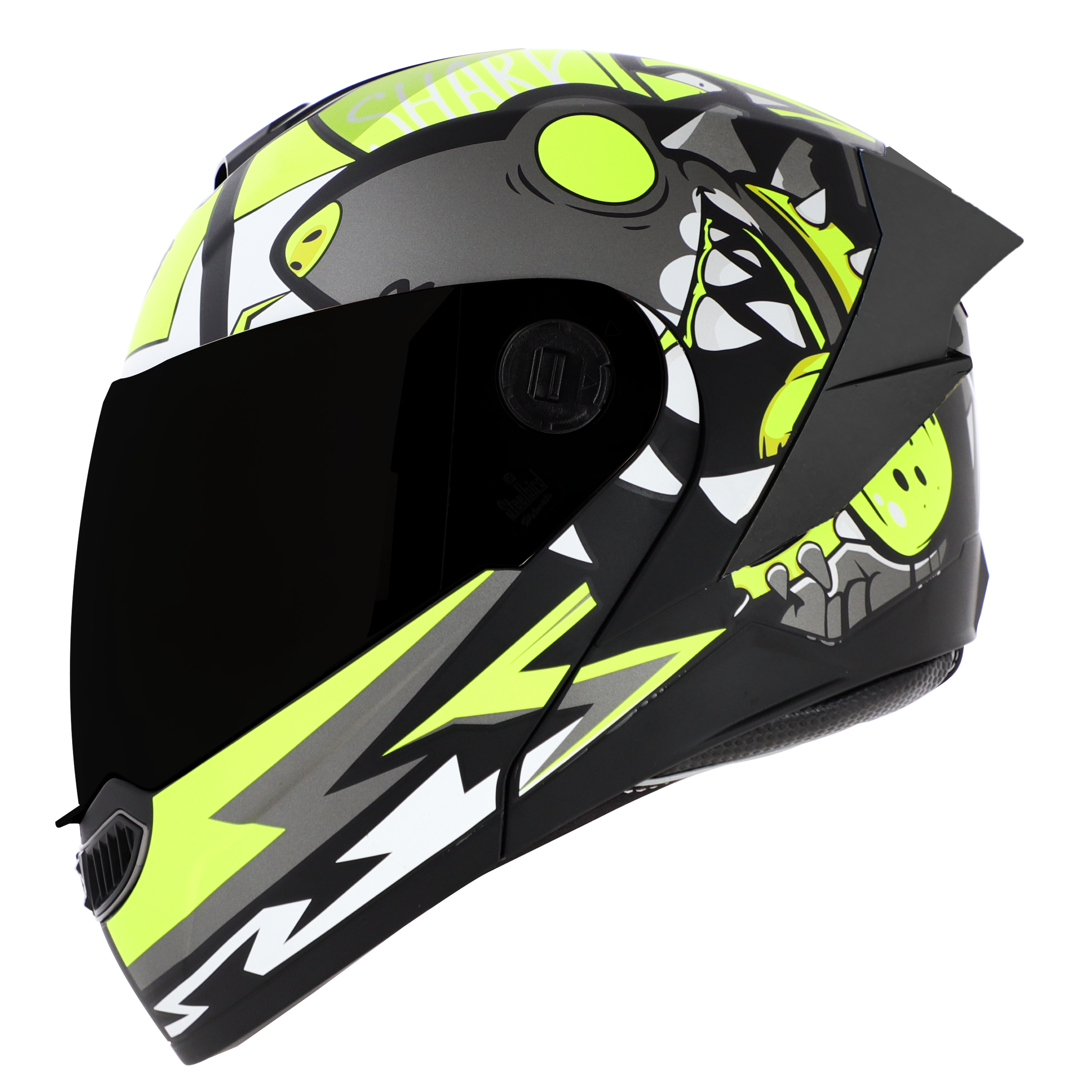 SBA-8 ISS SHARKY GLOSSY BLACK NEON