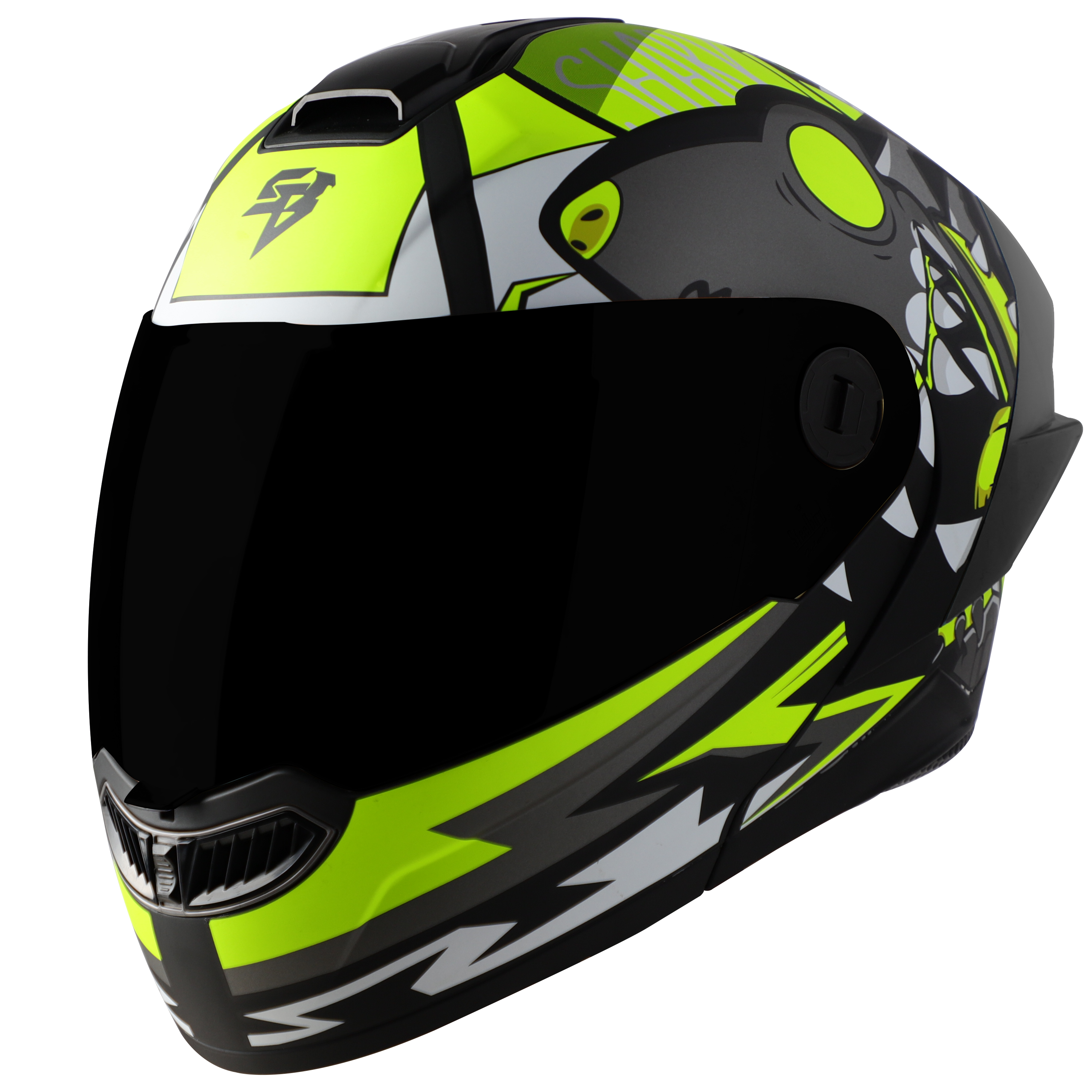 SBA-8 ISS SHARKY GLOSSY BLACK NEON