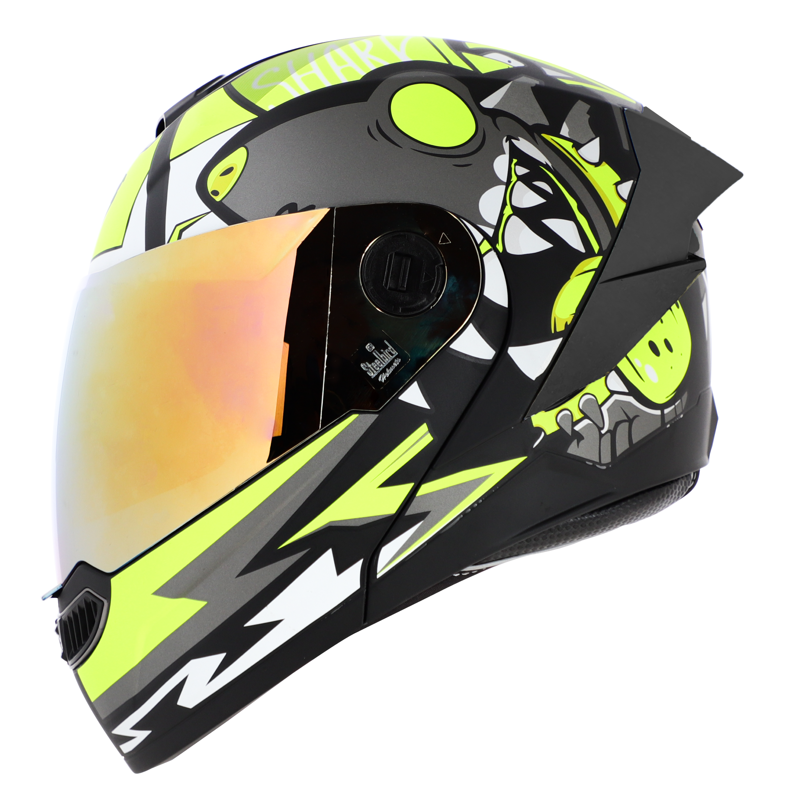 SBA-8 SHARKY GLOSSY BLACK NEON