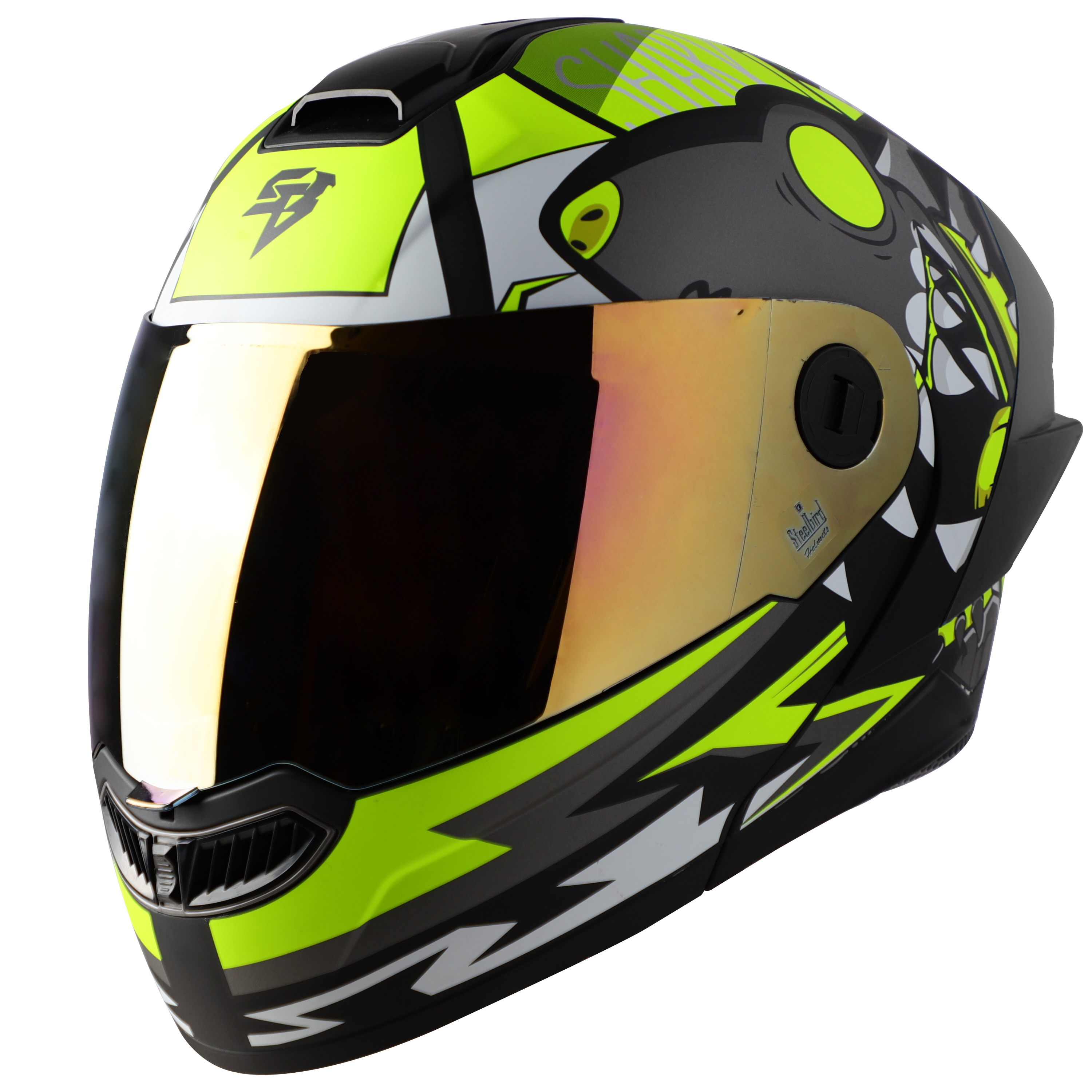 SBA-8 ISS SHARKY GLOSSY BLACK NEON