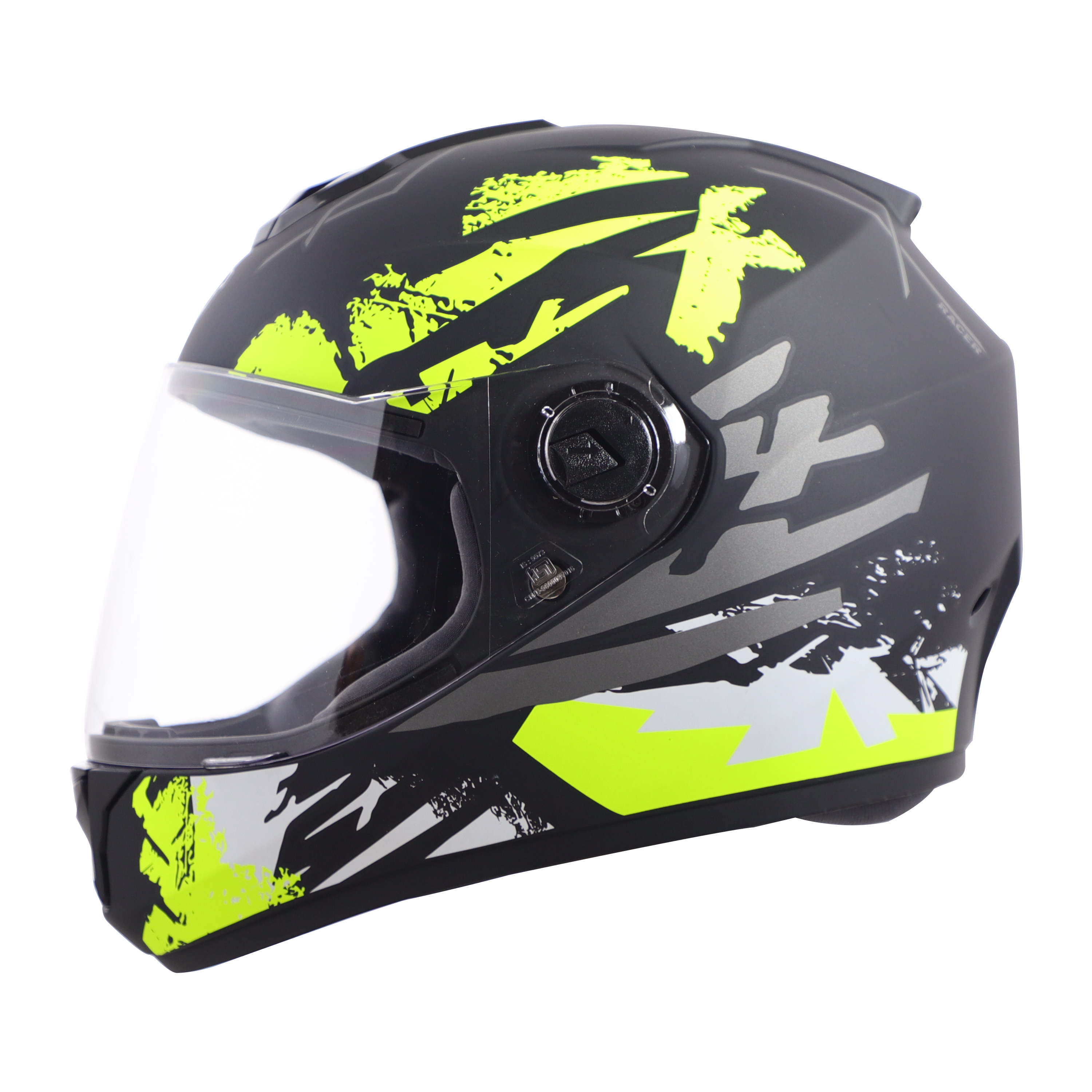 SBH-11 ZOOM RACER GLOSSY BLACK WITH NEON