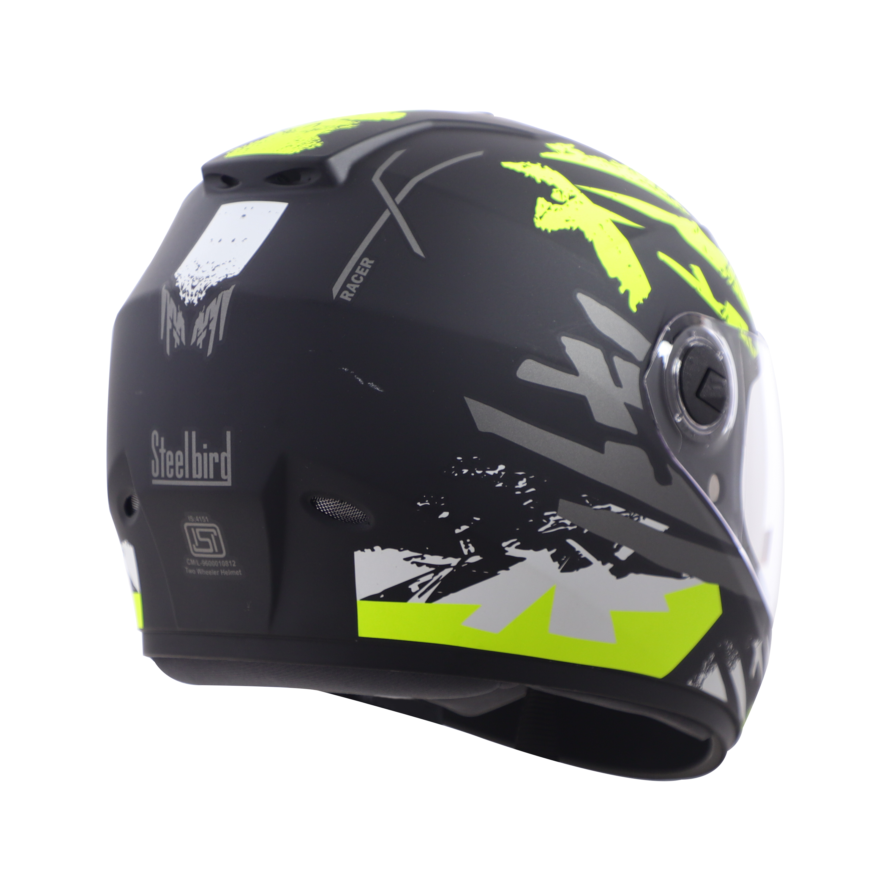 SBH-11 ZOOM RACER GLOSSY BLACK WITH NEON