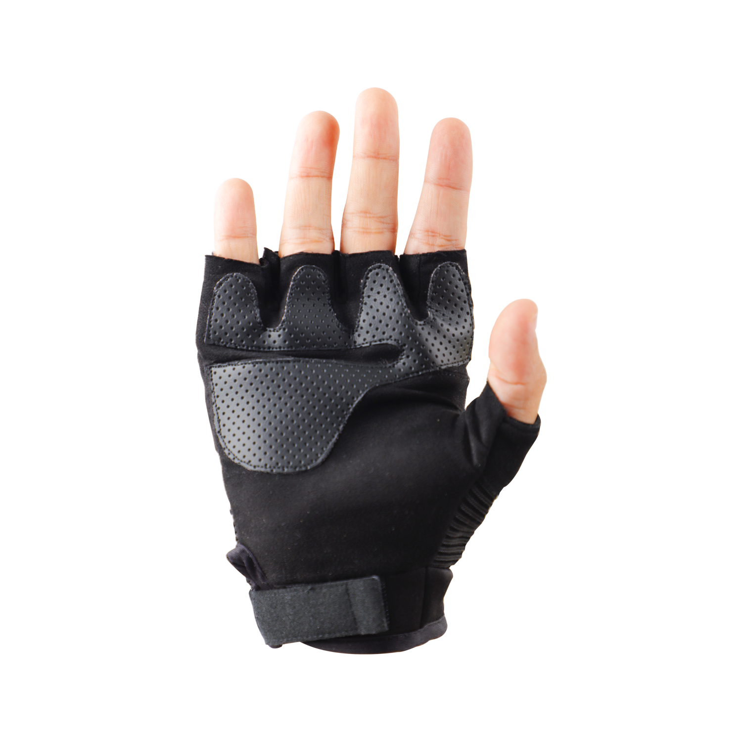 Riding Gloves-Half Fingers- Blue