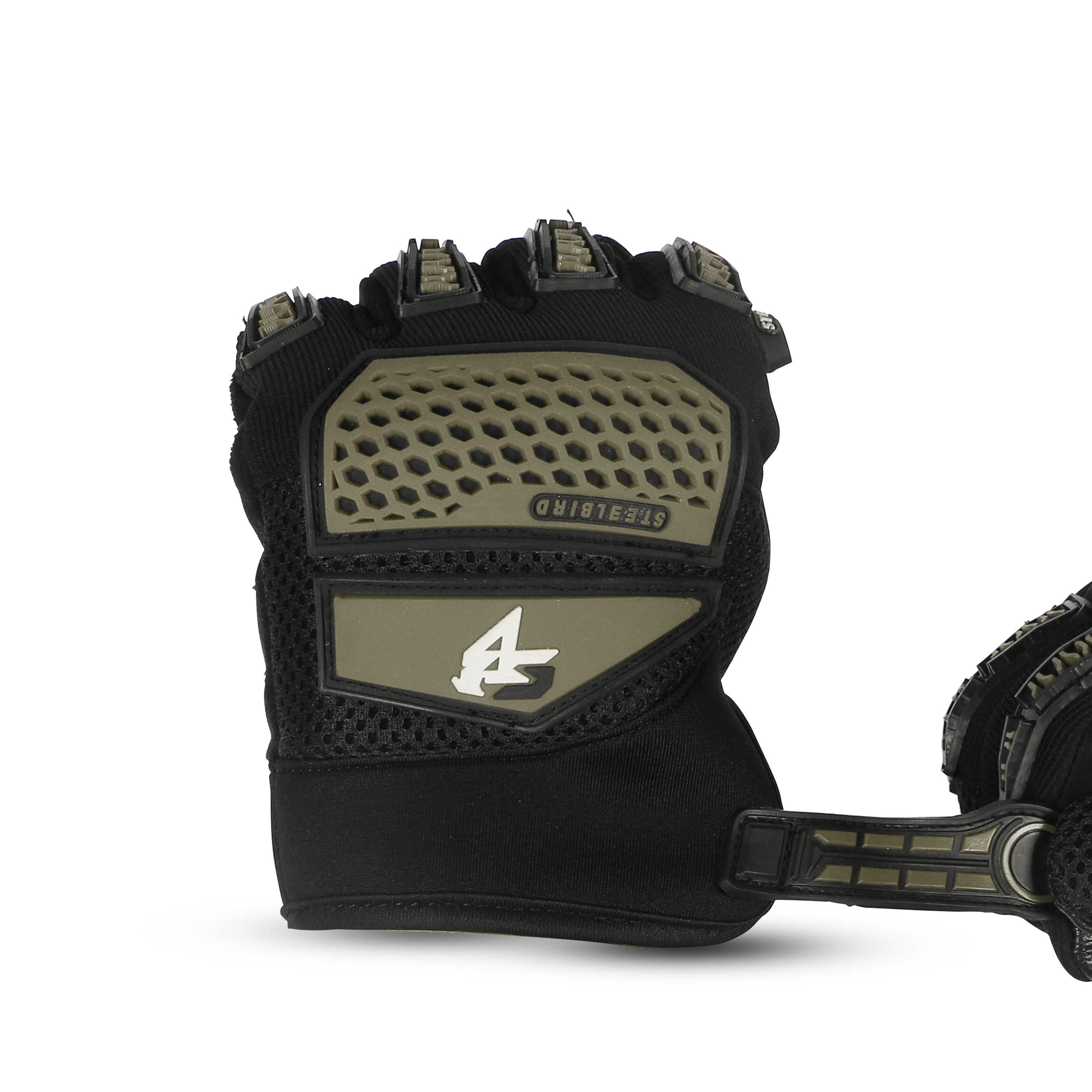 Steelbird Rider-Pro Full Finger Gloves- Olive Green