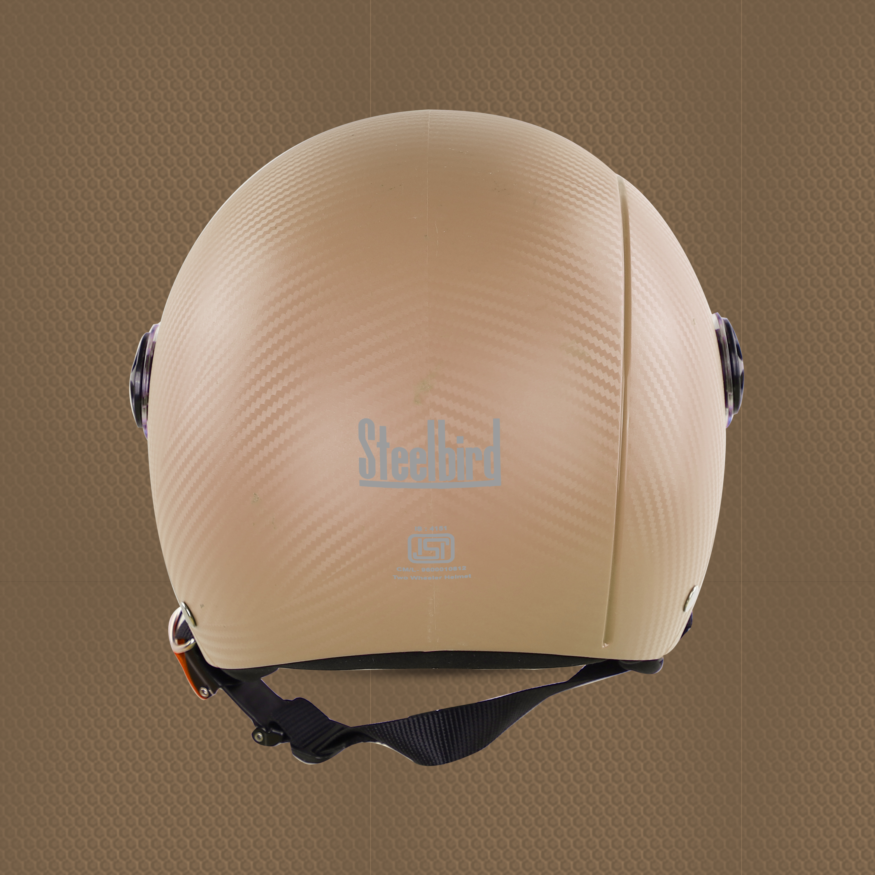 Steelbird SBH-16 Furor ISI Certified Open Face Helmet (Dashing Desert Storm With Clear Visor)