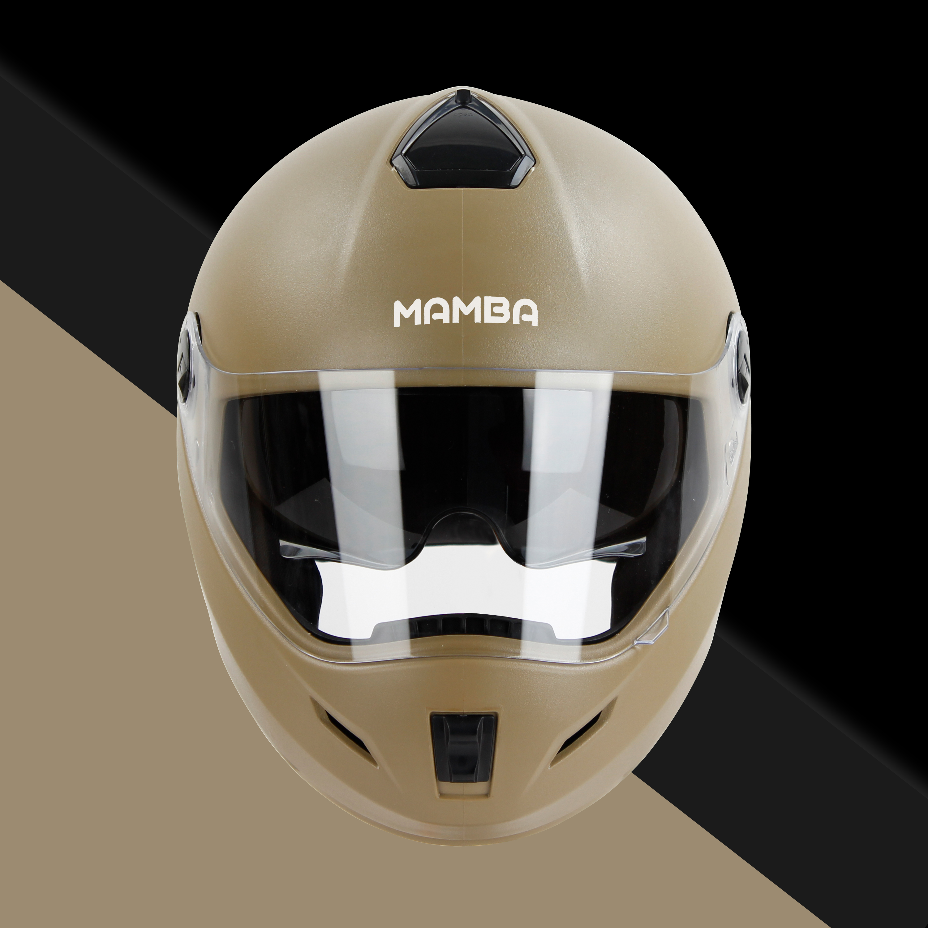 Steelbird SBH-34 Mamba ISI Certified Full Face Helmet With Inner Smoke Sun Shield (Dashing Desert Storm)