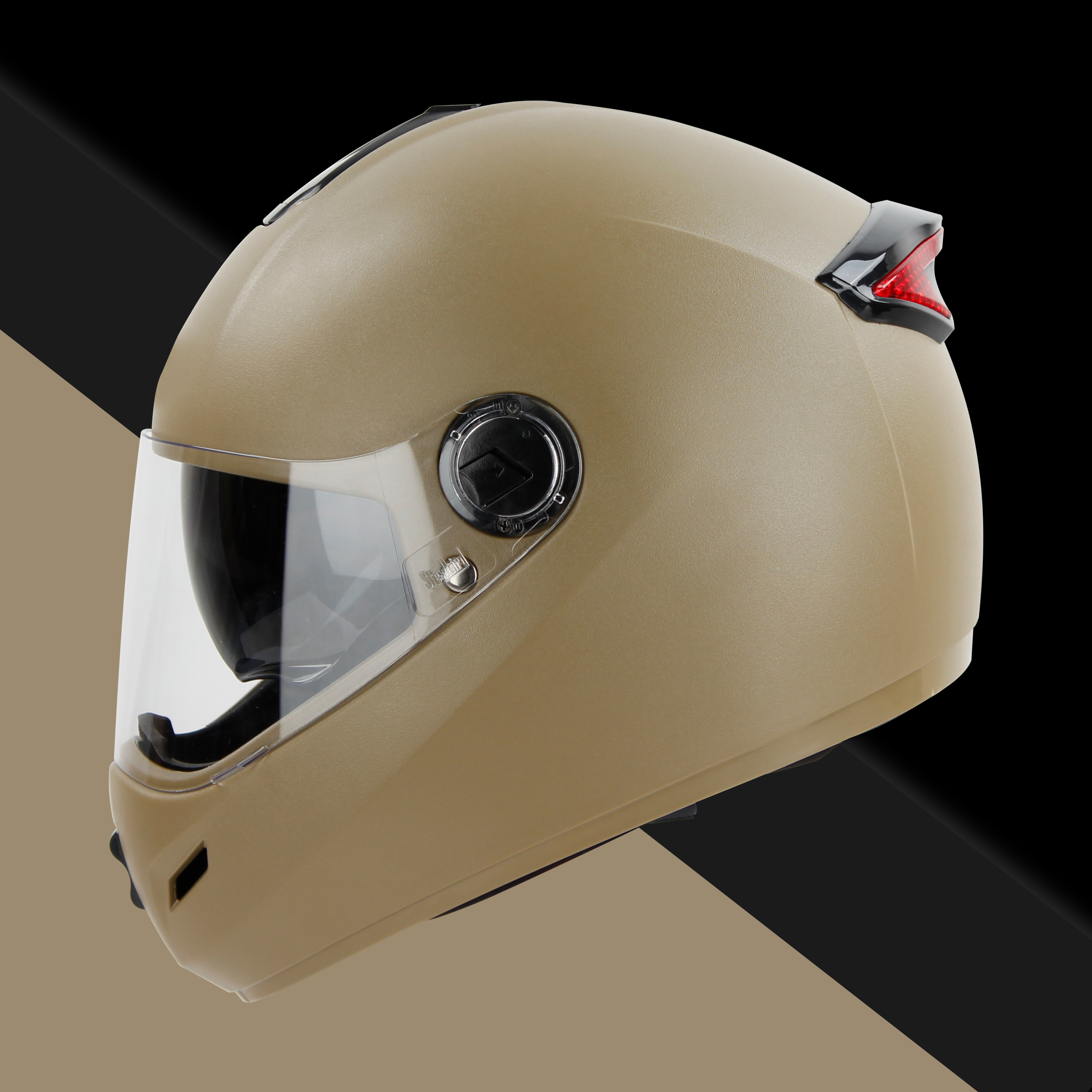 Steelbird SBH-34 Road ISI Certified Full Face Helmet With Inner Smoke Sun Shield (Dashing Desert Storm)