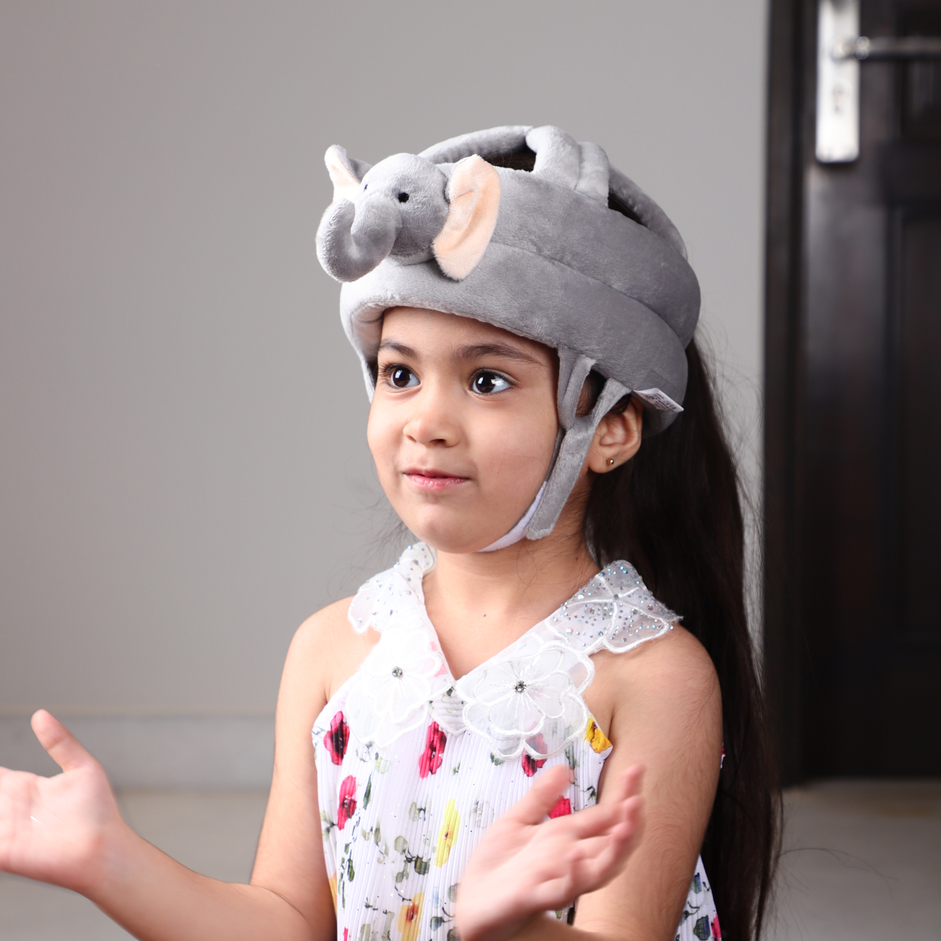 Baby Safety Helmet-Elephant- Grey