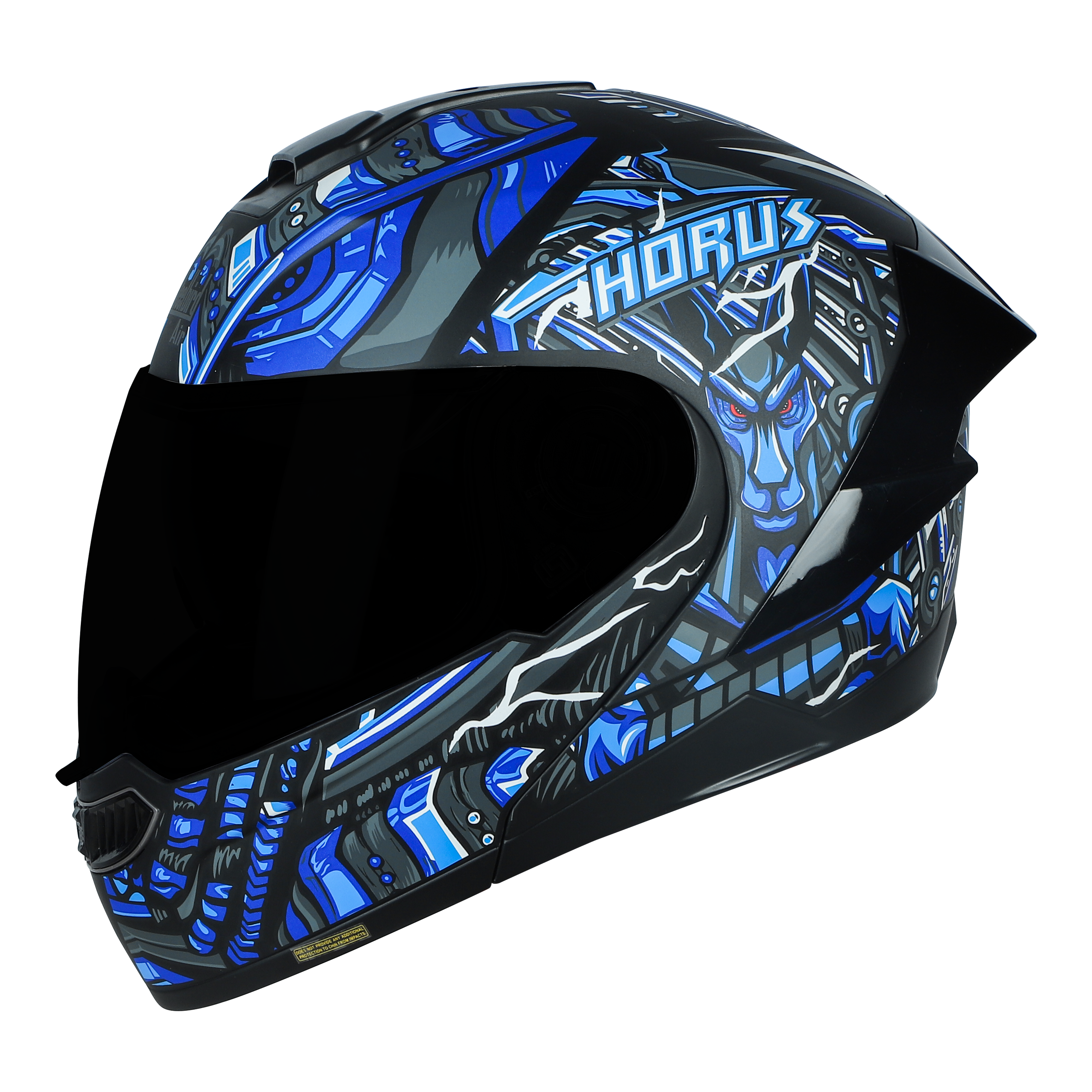 SBA-8 ISS HORUS GLOSSY BLACK WITH BLUE