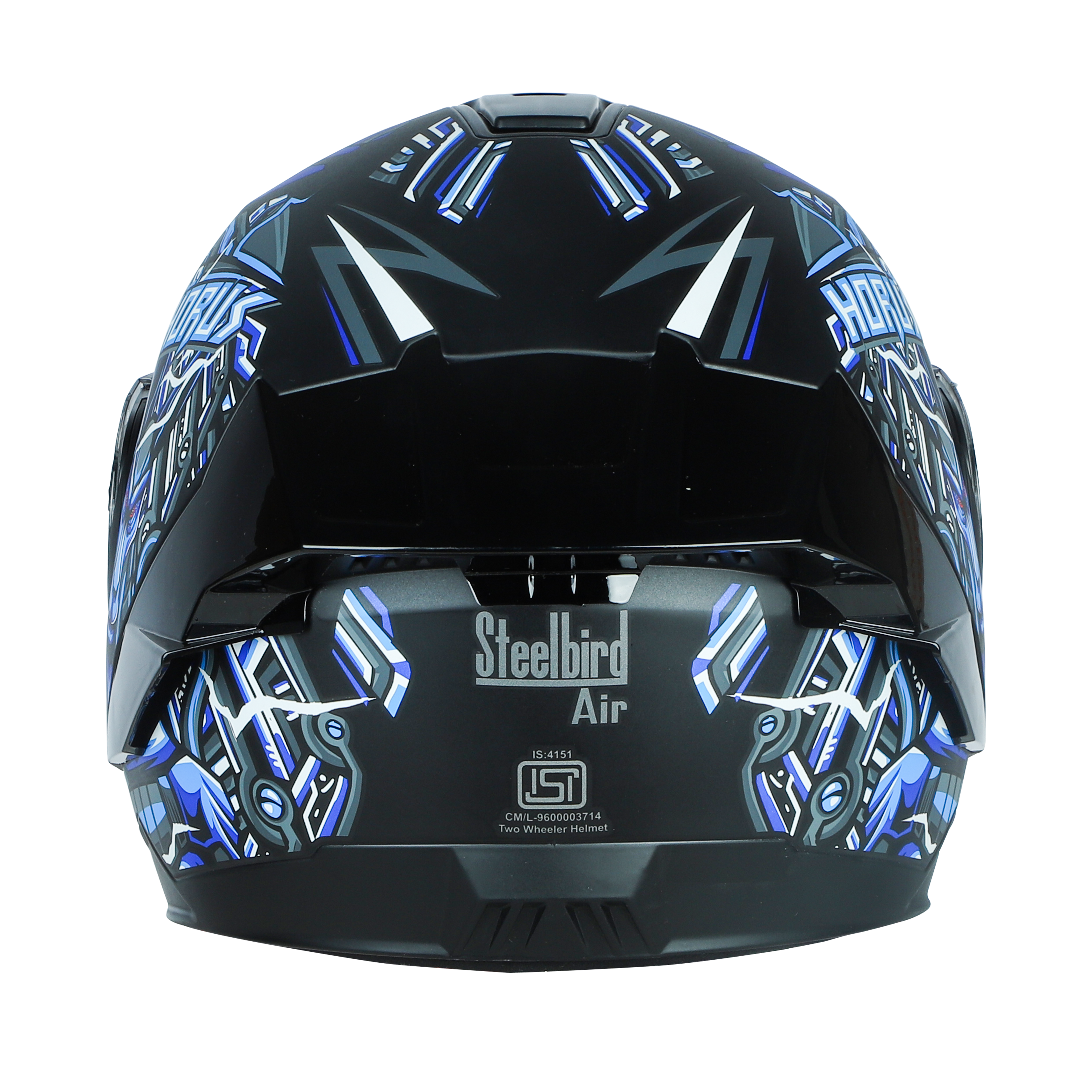 SBA-8 ISS HORUS GLOSSY BLACK WITH BLUE