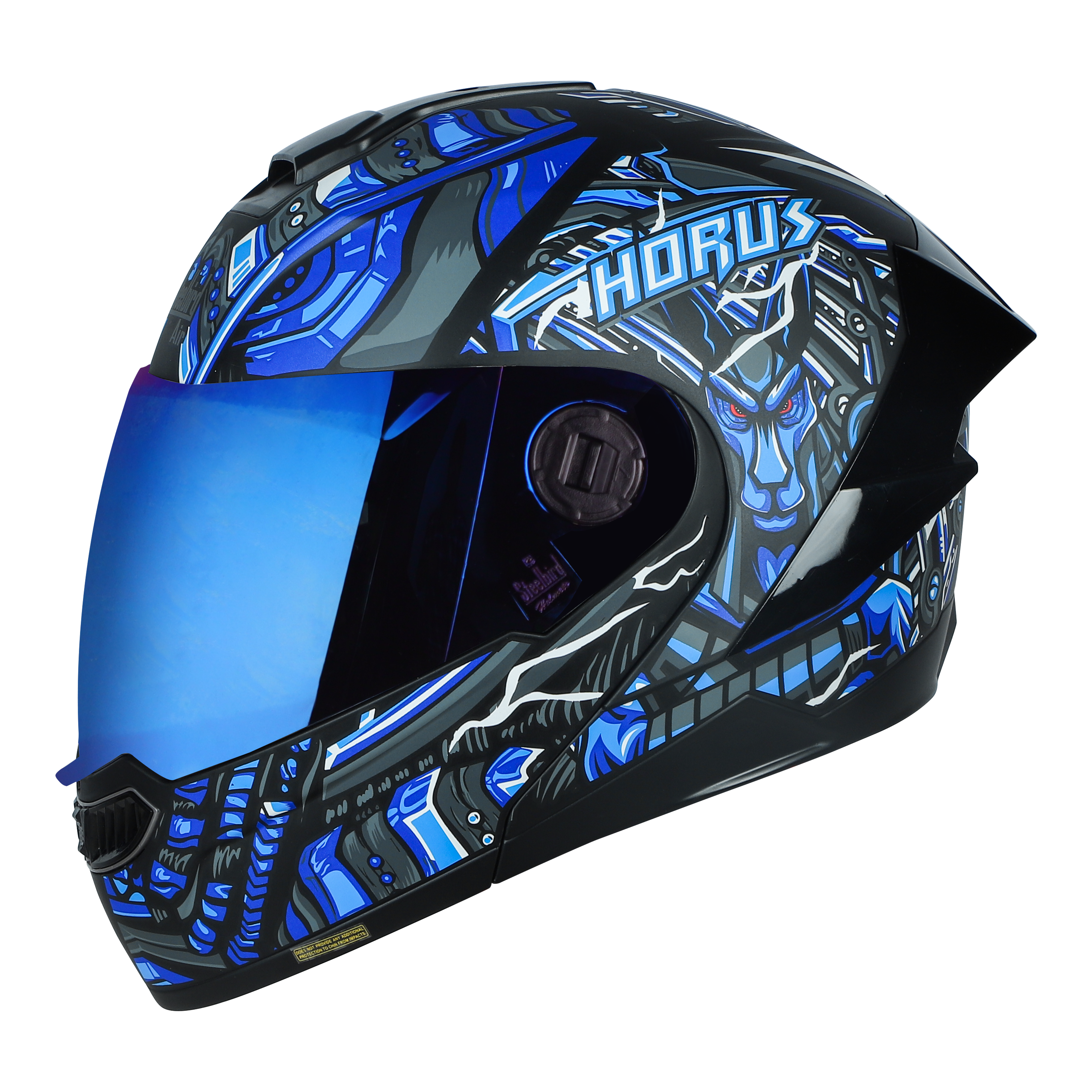 SBA-8 ISS HORUS GLOSSY BLACK WITH BLUE