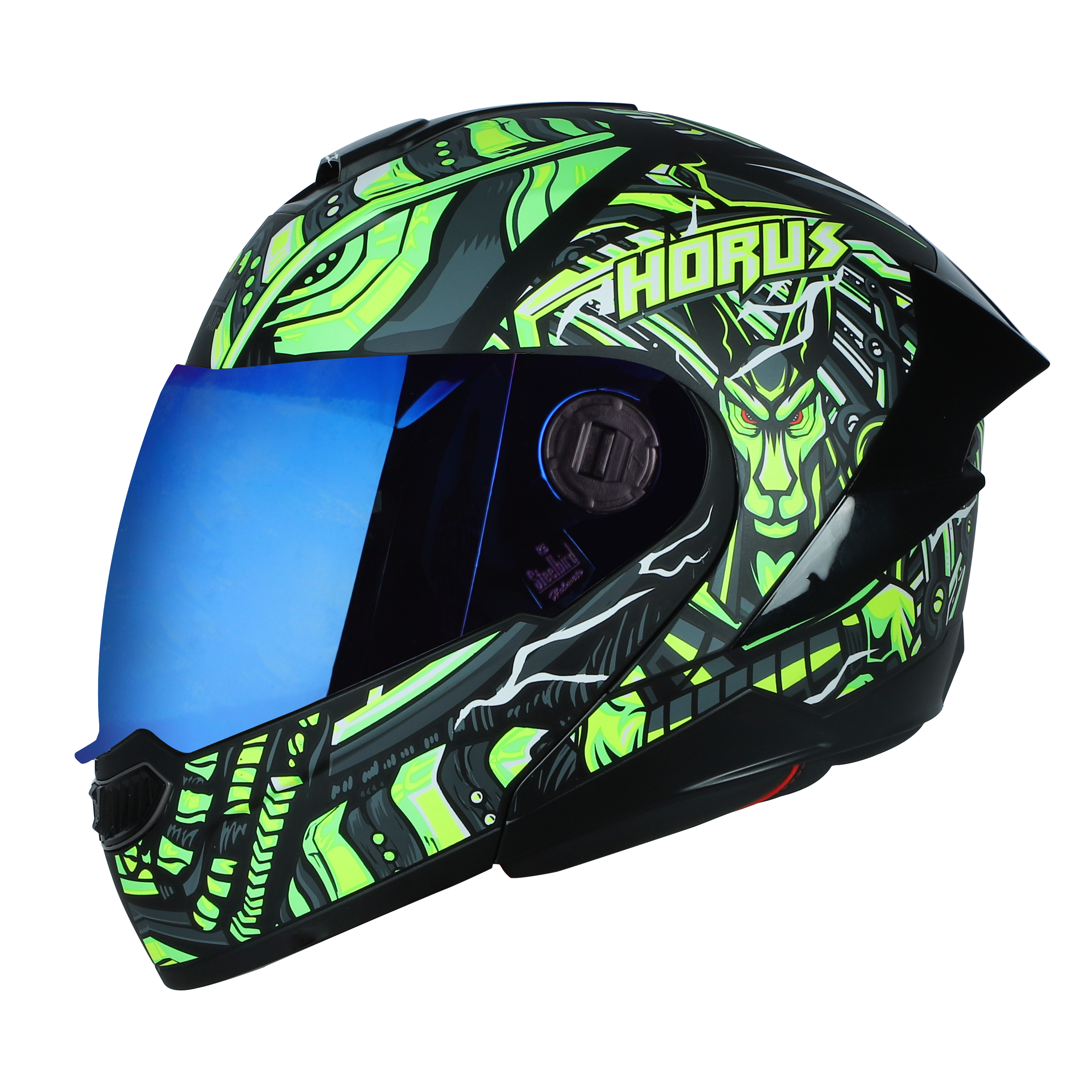 SBA-8 ISS HORUS GLOSSY BLACK WITH GREEN