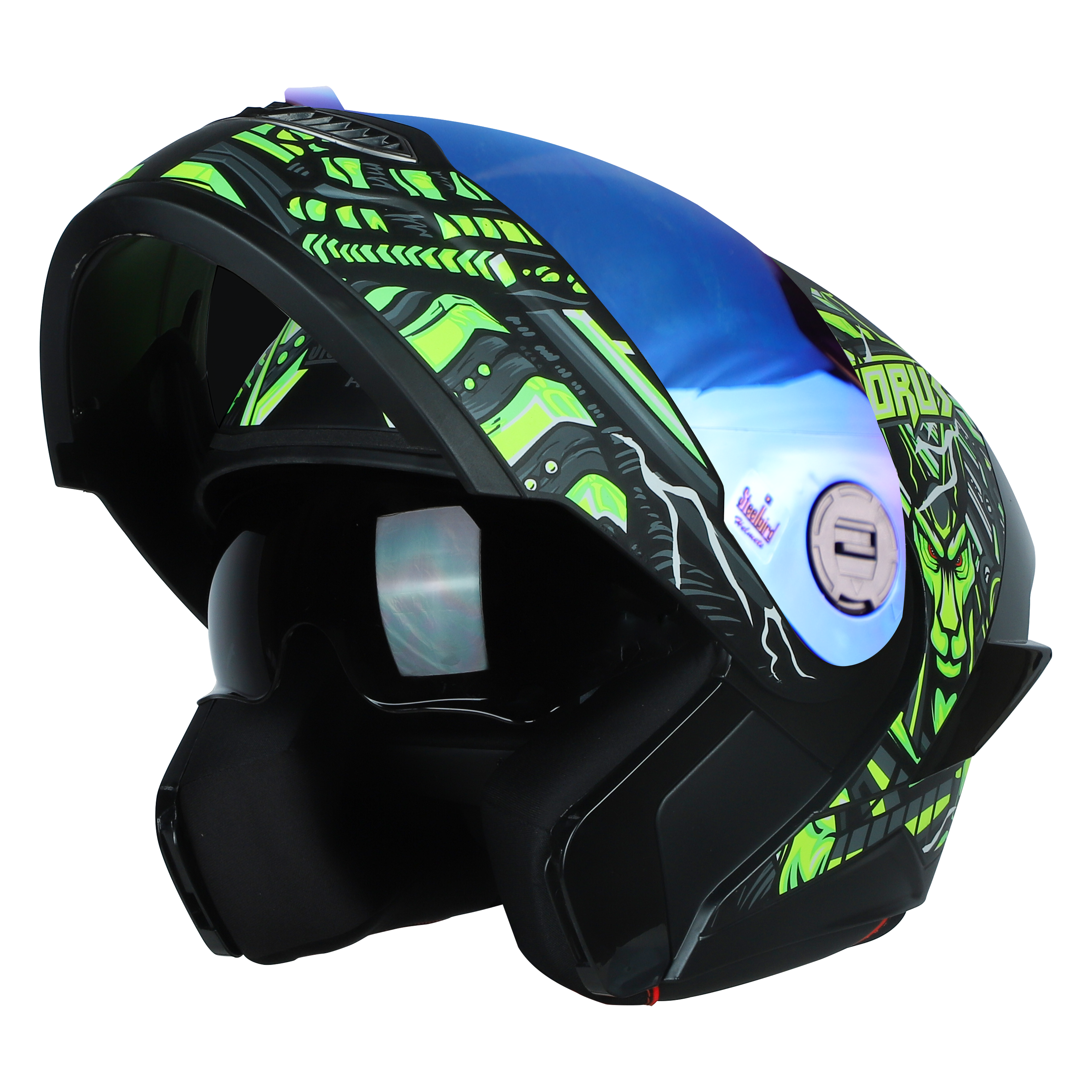 SBA-8 ISS HORUS GLOSSY BLACK WITH GREEN