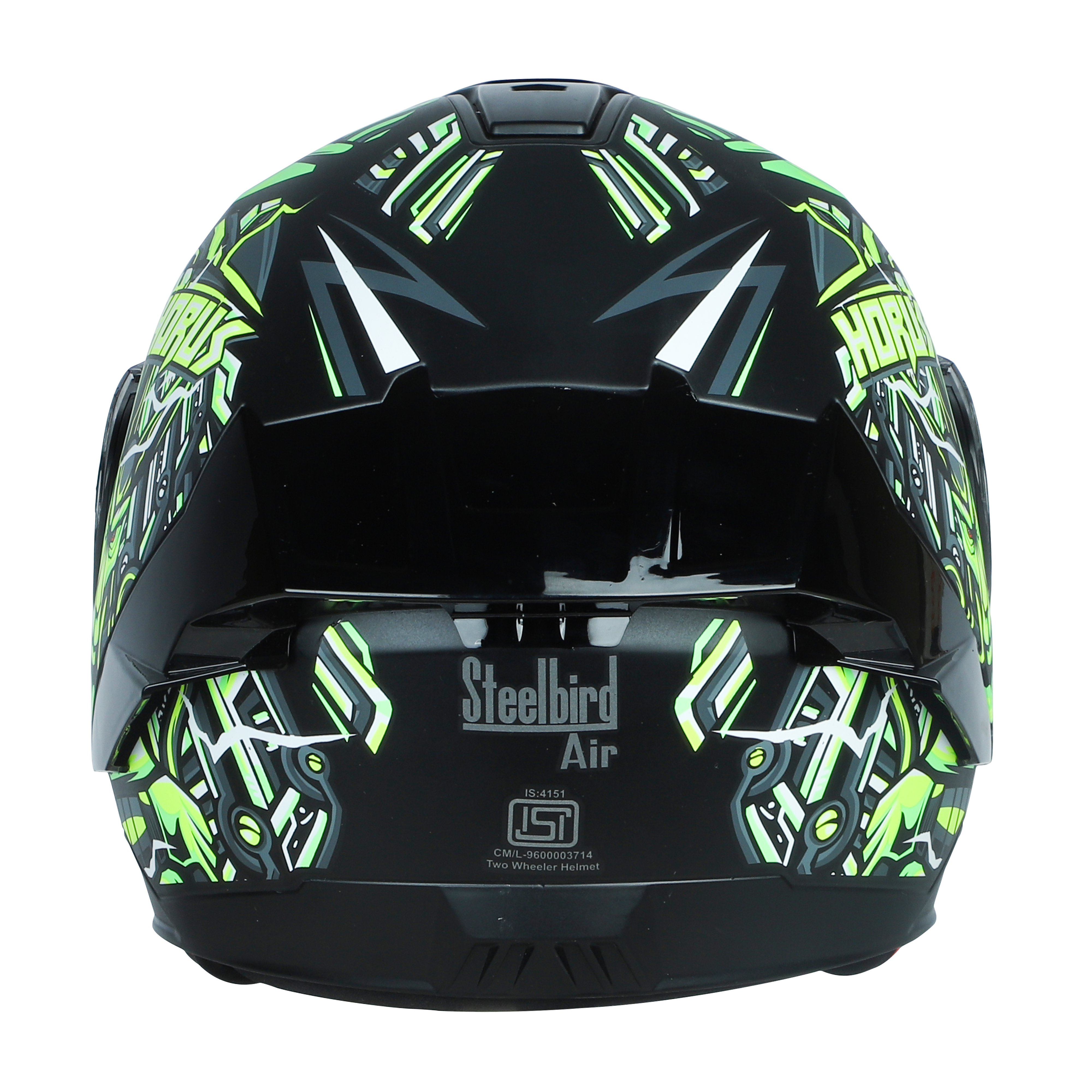 SBA-8 HORUS GLOSSY BLACK WITH GREEN