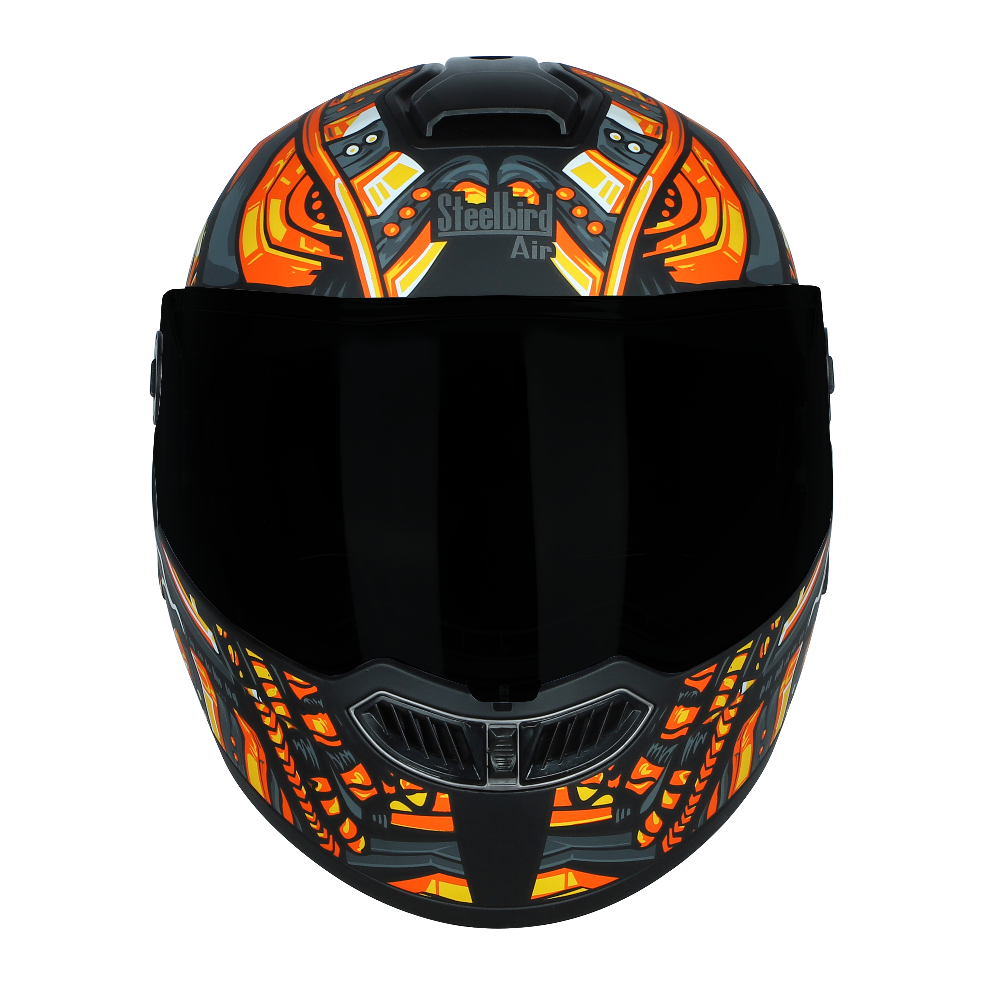 SBA-8 HORUS GLOSSY BLACK WITH ORANGE