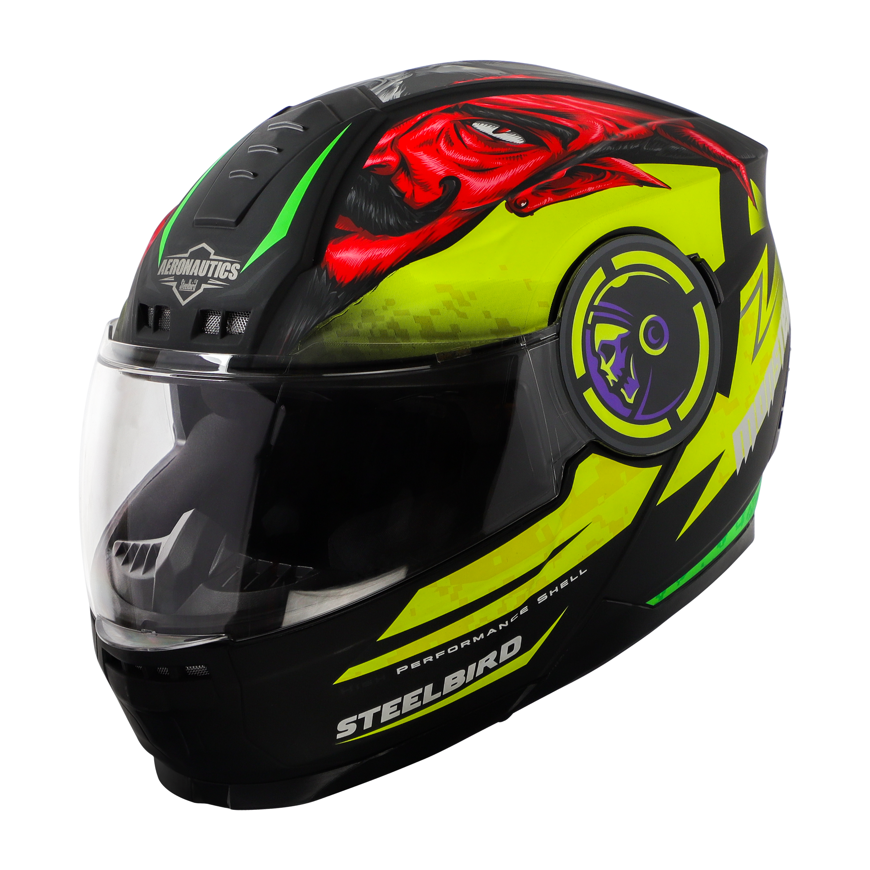 SBH-40 MONSTER GLOSSY BLACK WITH NEON