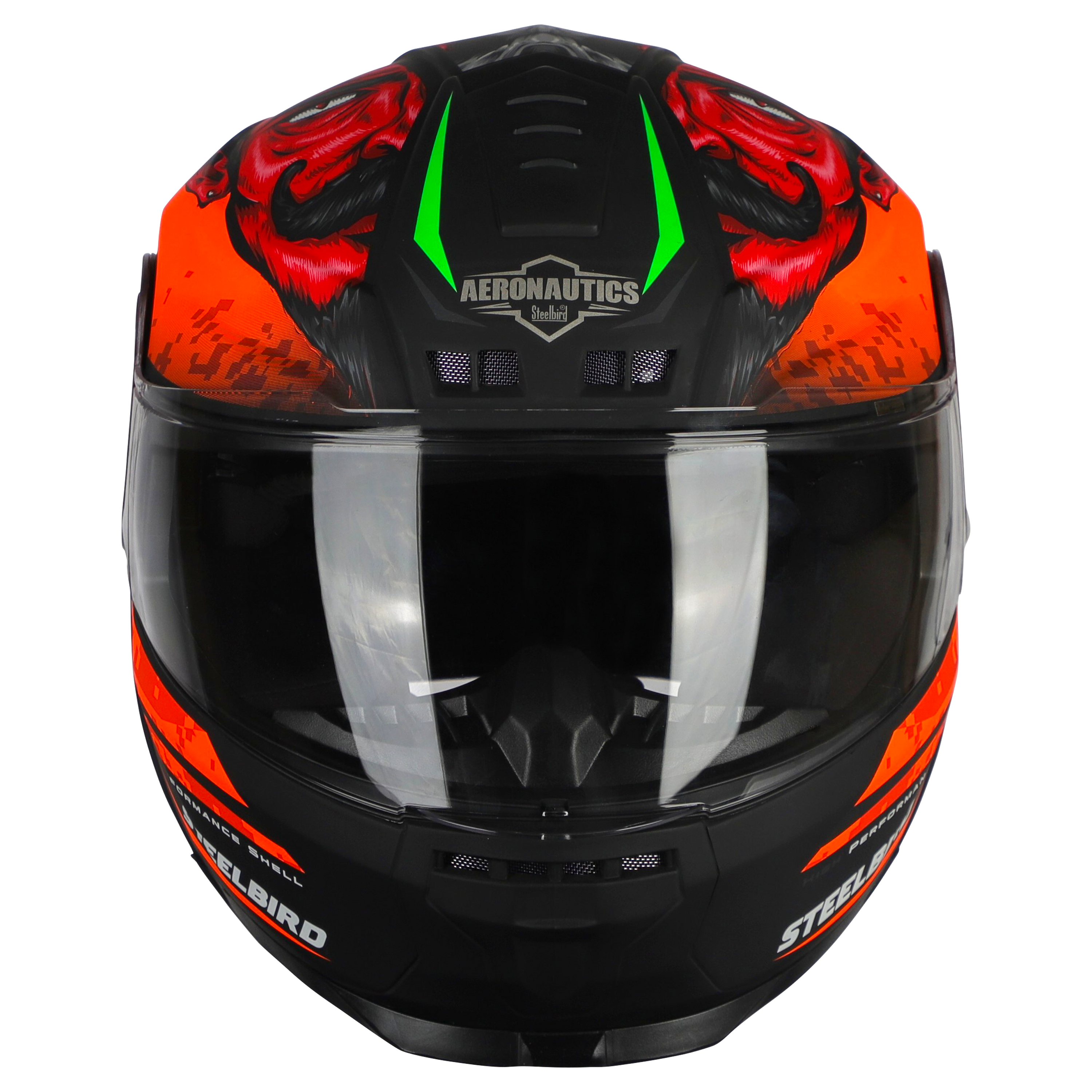 SBH-40 MONSTER GLOSSY BLACK WITH ORANGE