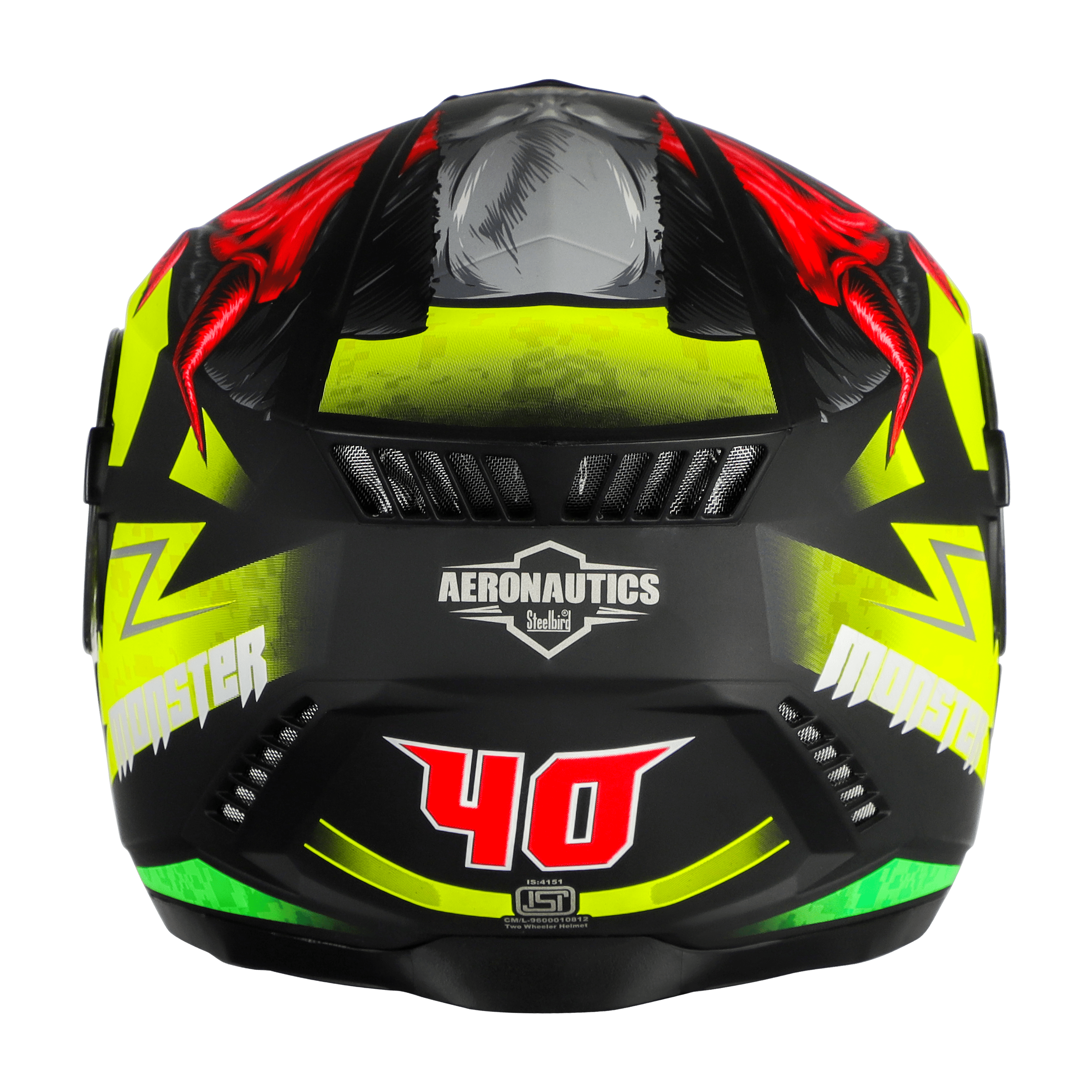 SBH-40 MONSTER ISS MAT BLACK WITH NEON