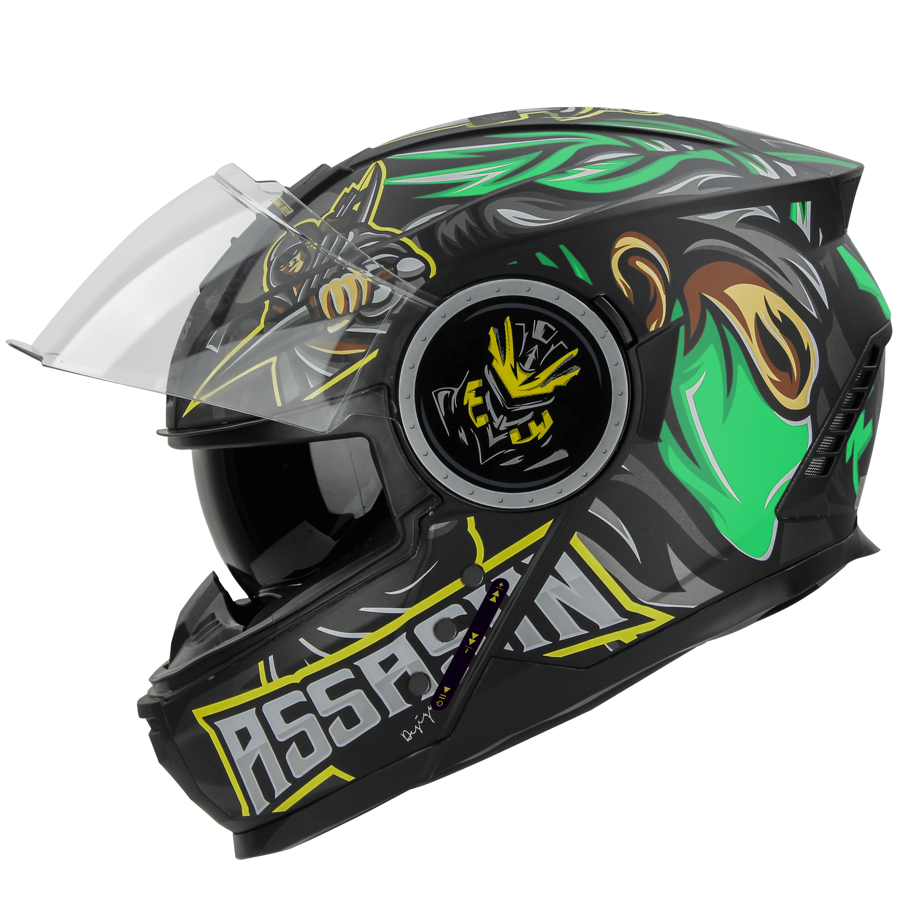 SBH-40 ISS BT ASSASIN GLOSSY BLACK WITH GREEN