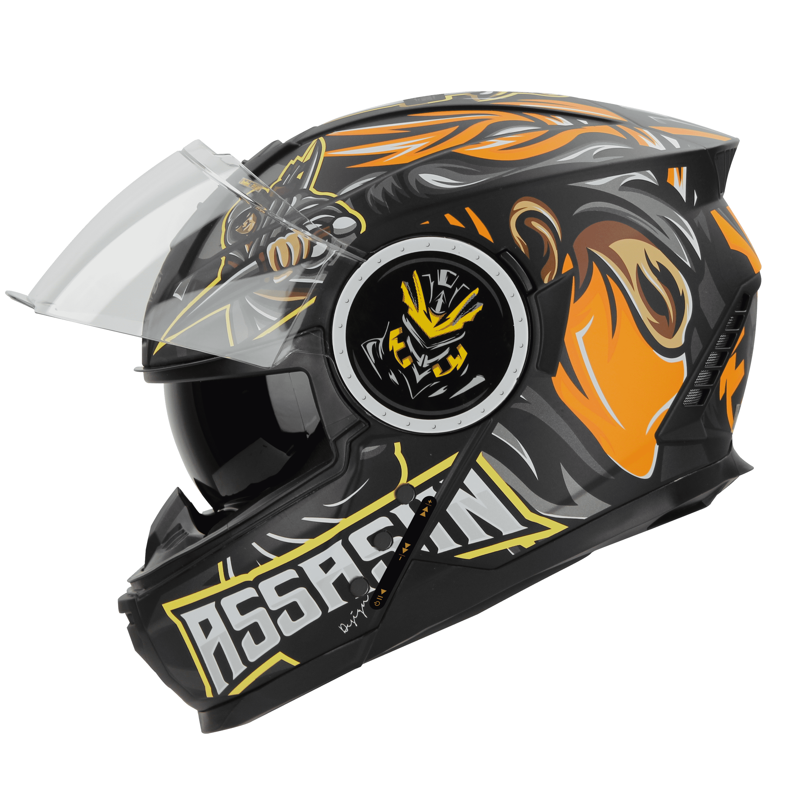 SBH-40 ISS BT ASSASIN GLOSSY BLACK WITH ORANGE