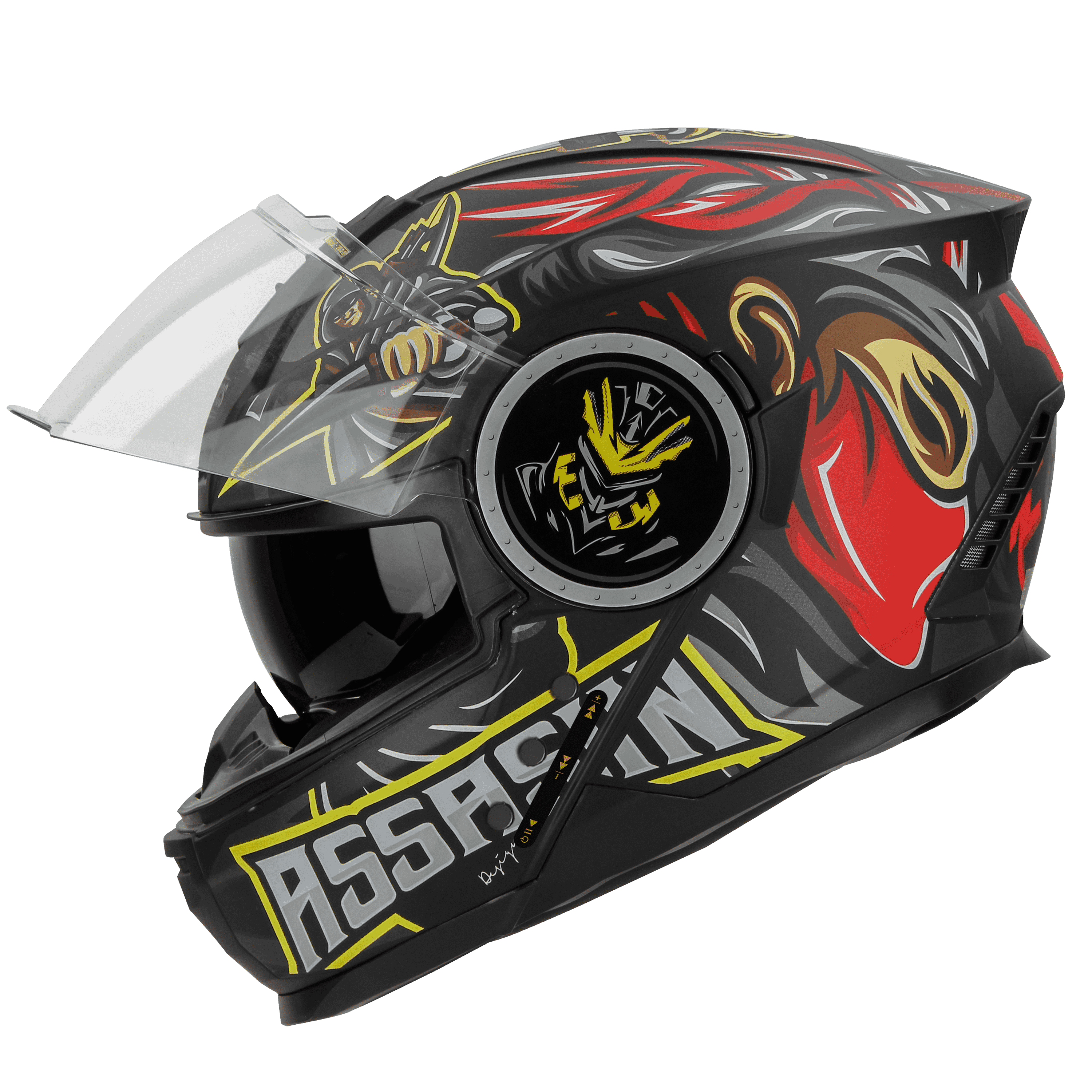 SBH-40 ISS BT ASSASIN MAT BLACK WITH RED