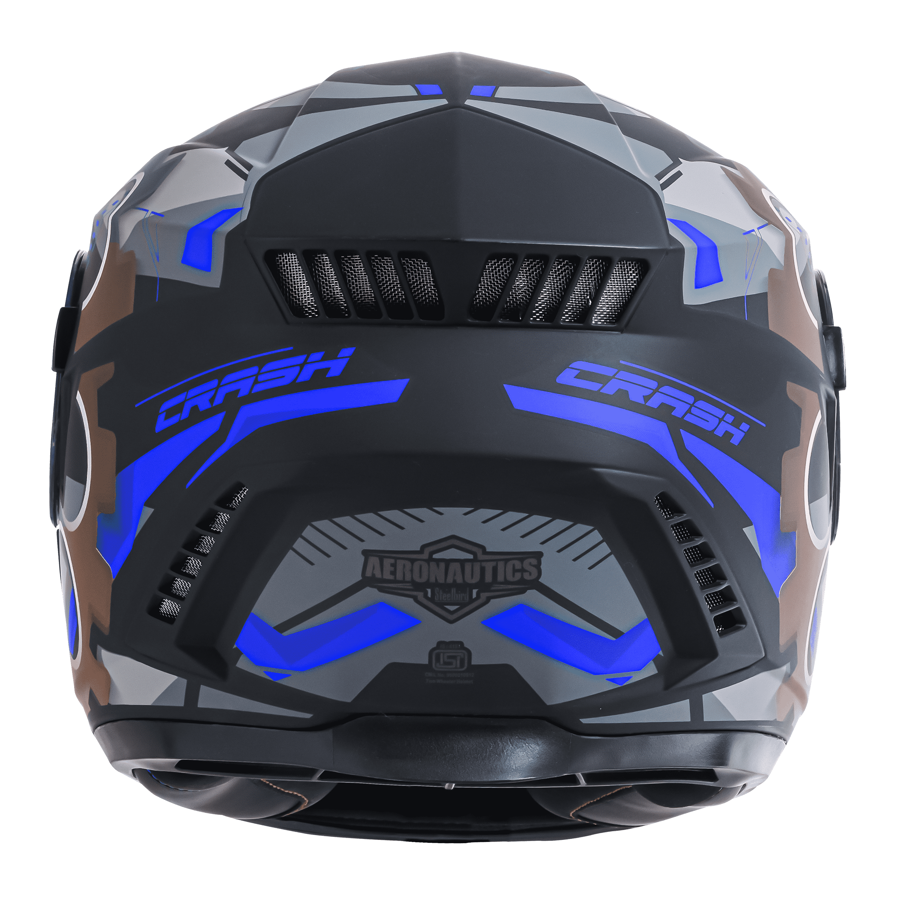 SBH-40 ISS ROLLER CRASH GLOSSY BLACK WITH BLUE