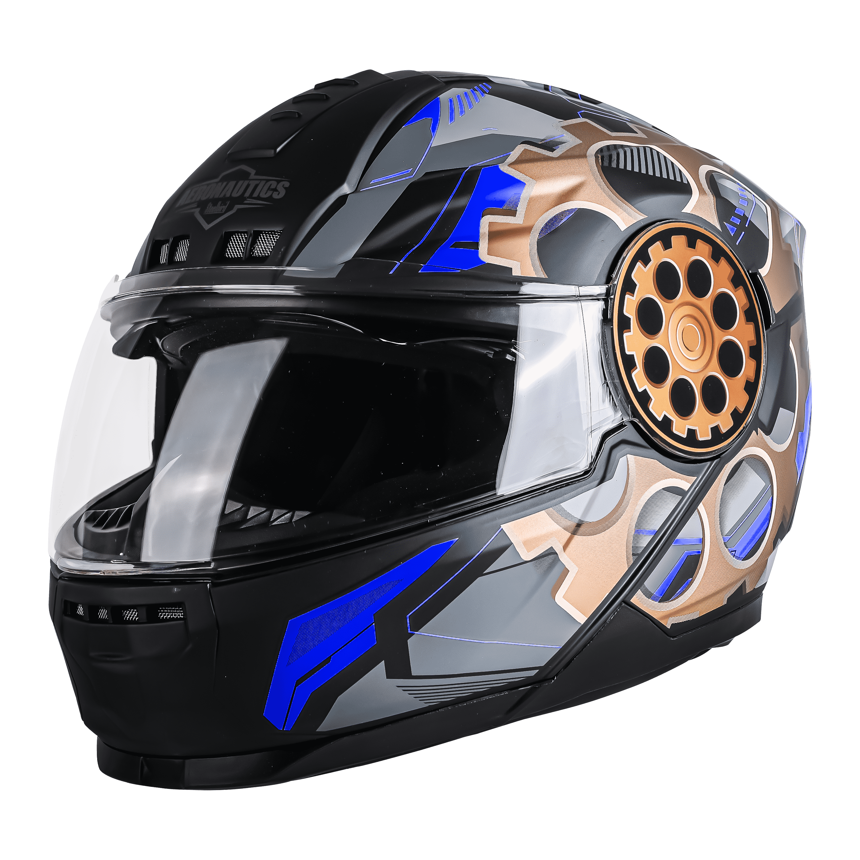 SBH-40 ROLLER CRASH GLOSSY BLACK WITH BLUE