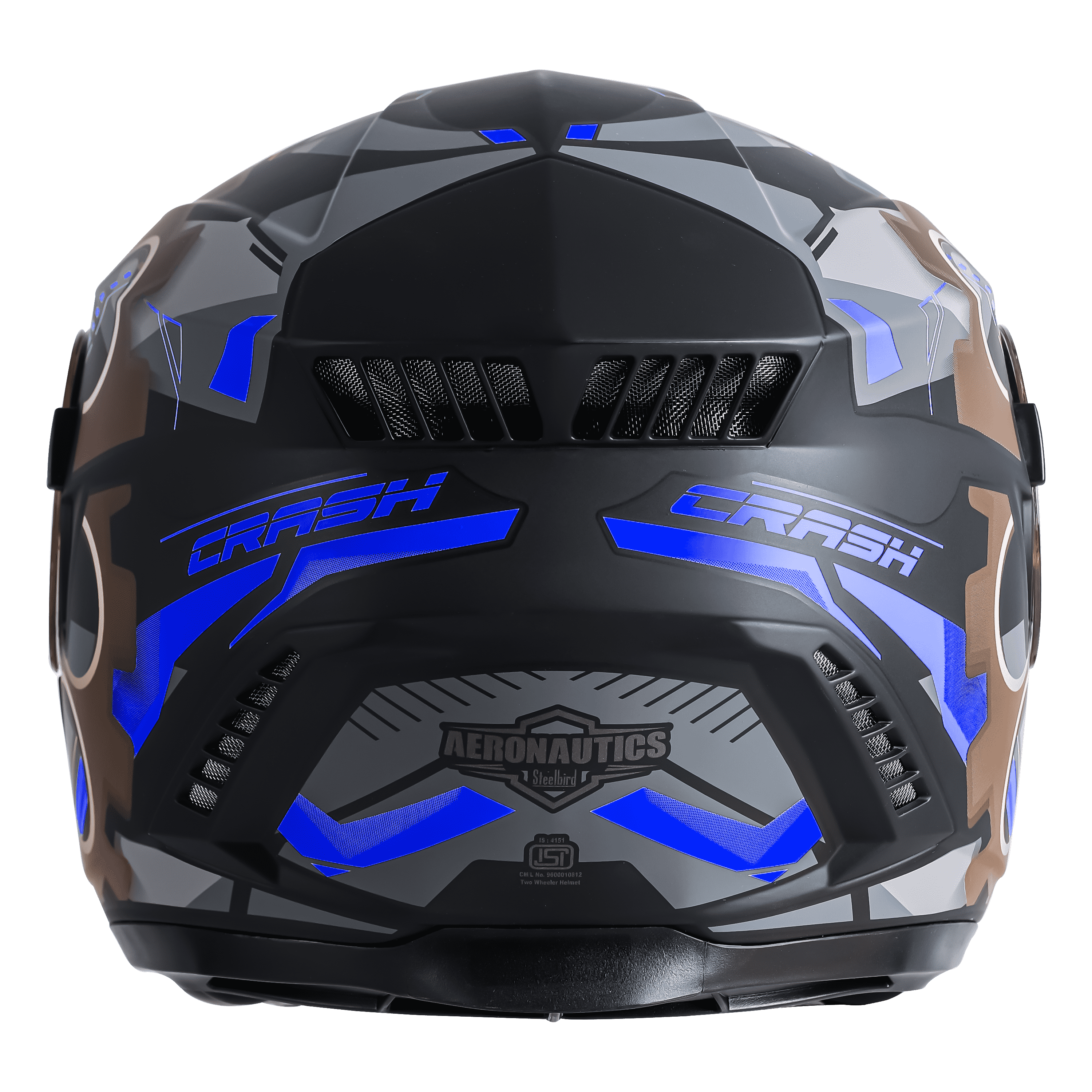 SBH-40 ROLLER CRASH GLOSSY BLACK WITH BLUE