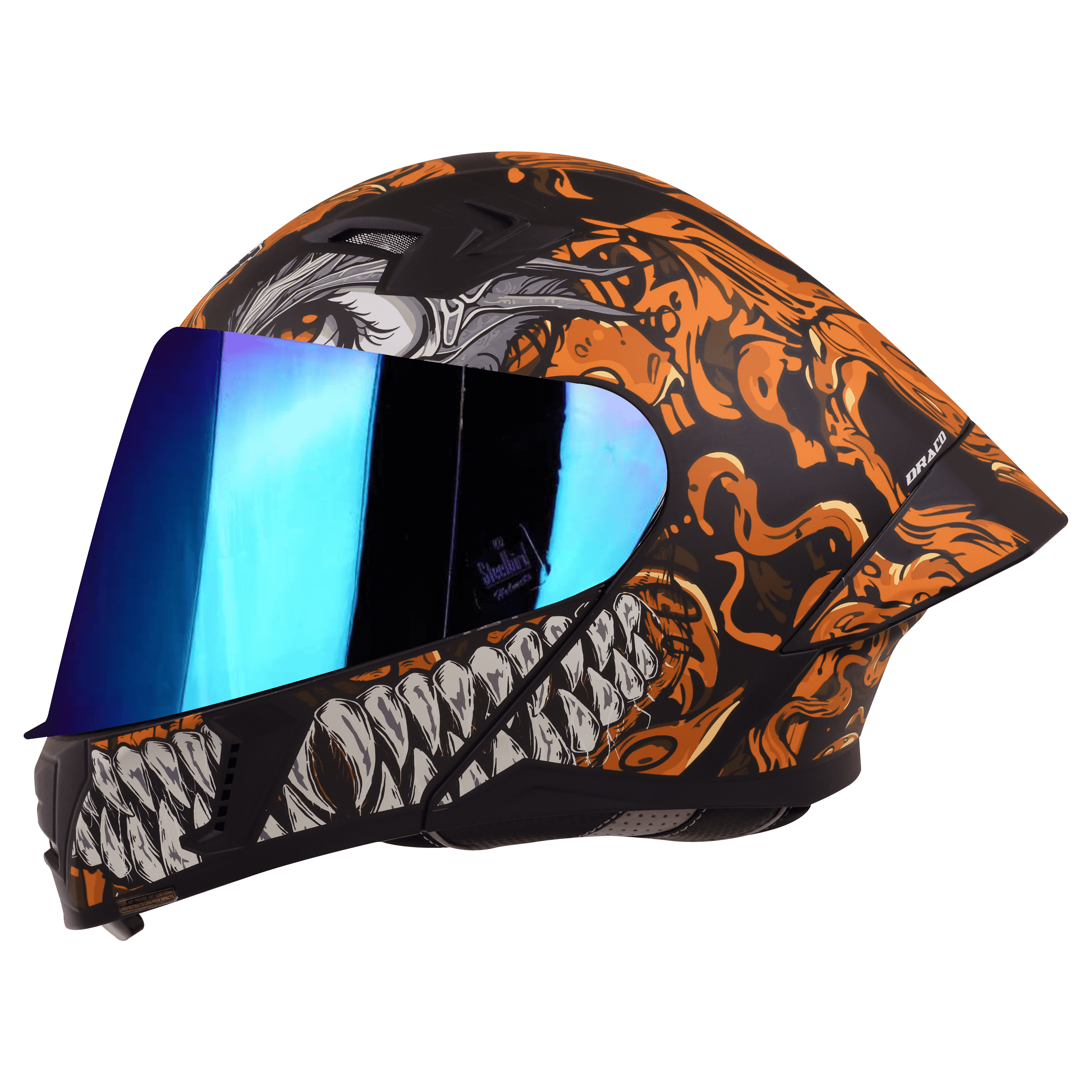 SBA-20 DRACO GLOSSY BLACK WITH ORANGE