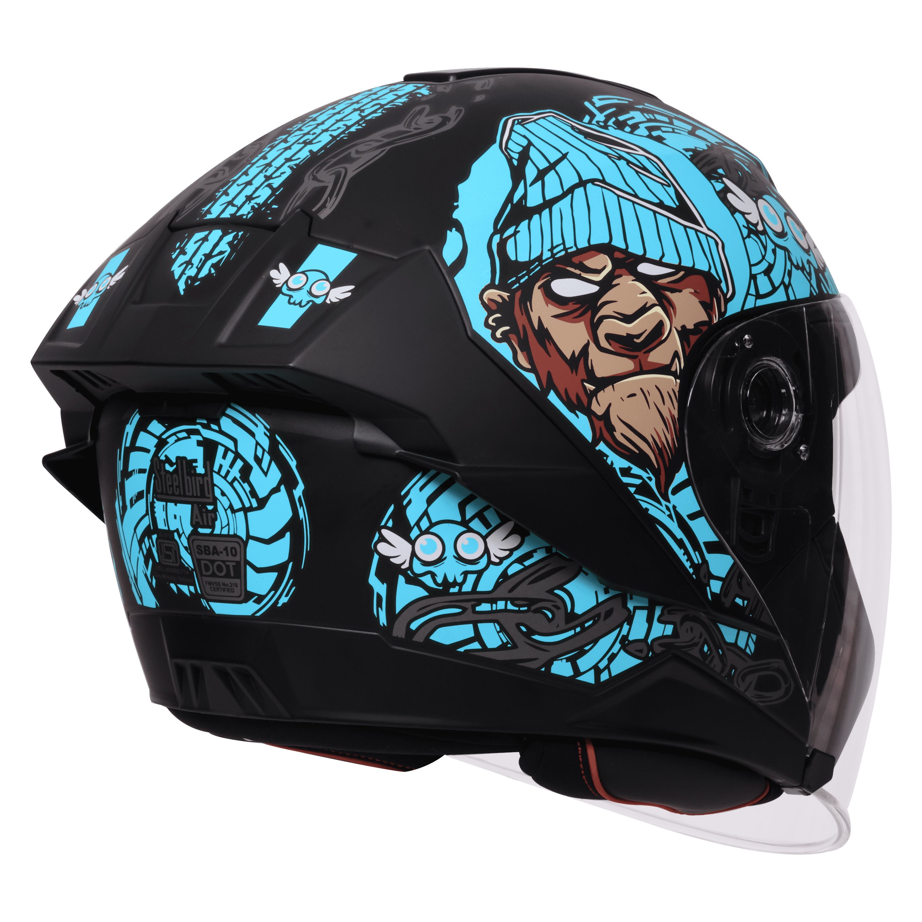 SBA-10 ISS MAD APE MAT BLACK WITH JAZZ BLUE