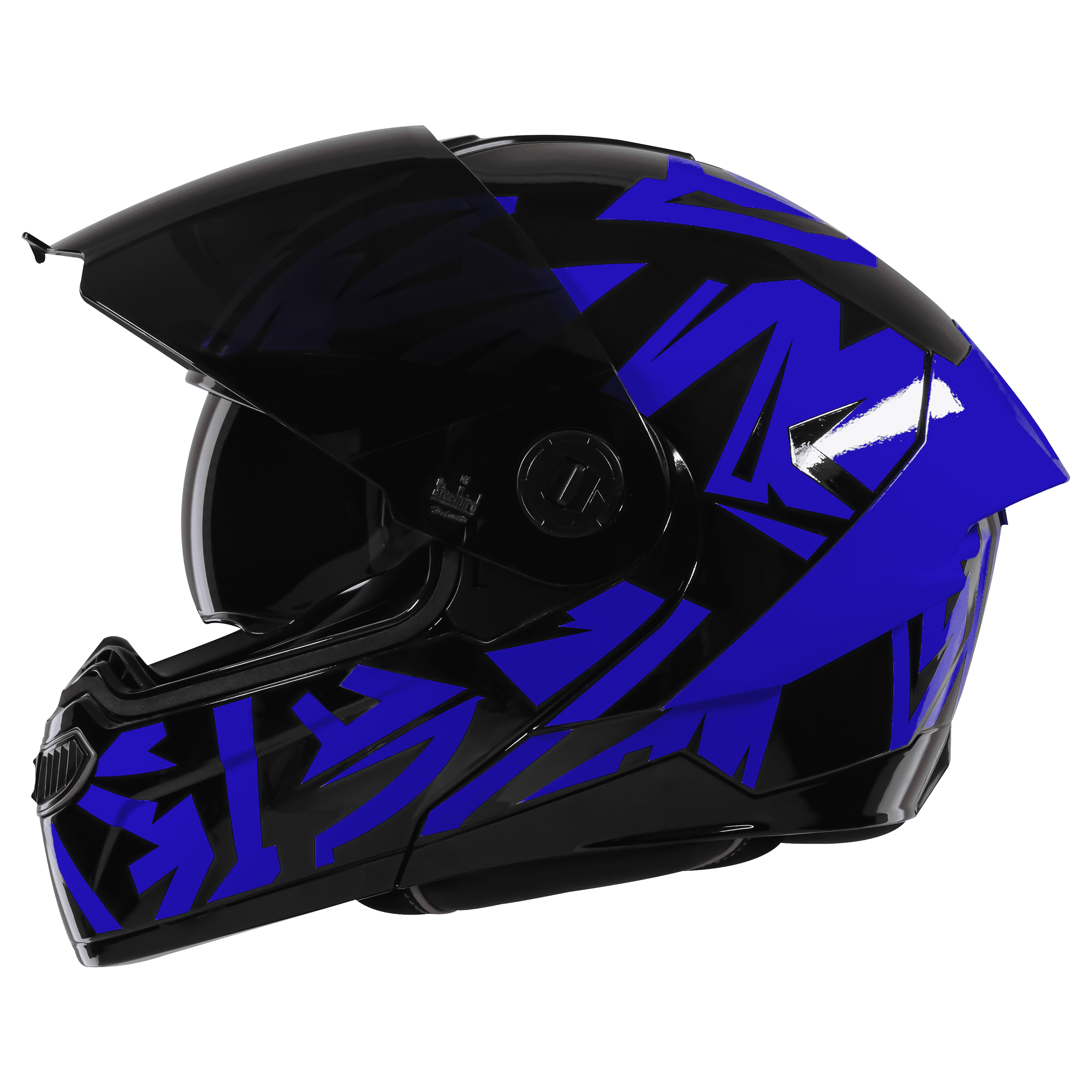 SBA-8 ISS WARRIOR GLOSSY BLACK WITH BLUE